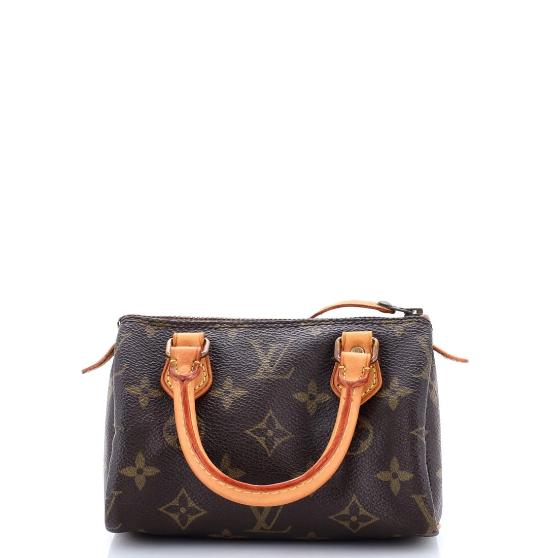 Louis Vuitton Speedy Mini HL Handbag Monogram Canvas: Louis Vuitton Speedy Mini HL Handbag Monogram Canvas Brown Louis Vuitton Speedy Mini HL Handbag Monogram Canvas with heavy edge wear, corner wear, and scuffs, featuring a classic top handle design. Th