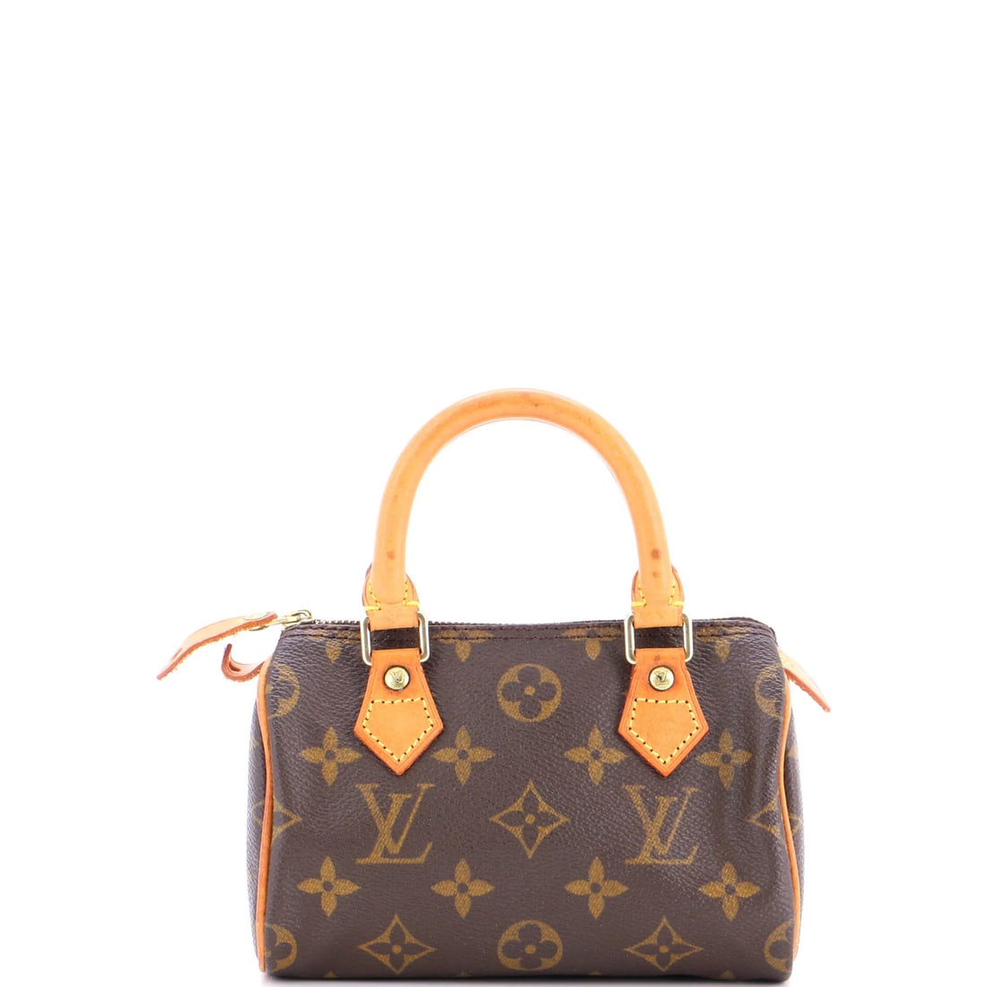 Louis Vuitton Speedy Mini HL Handbag Monogram Canvas: Louis Vuitton Speedy Mini HL Handbag Monogram Canvas Brown Louis Vuitton Speedy Mini HL Handbag Monogram Canvas with heavy edge wear, corner wear, and scuffs, featuring a classic top handle design. Th