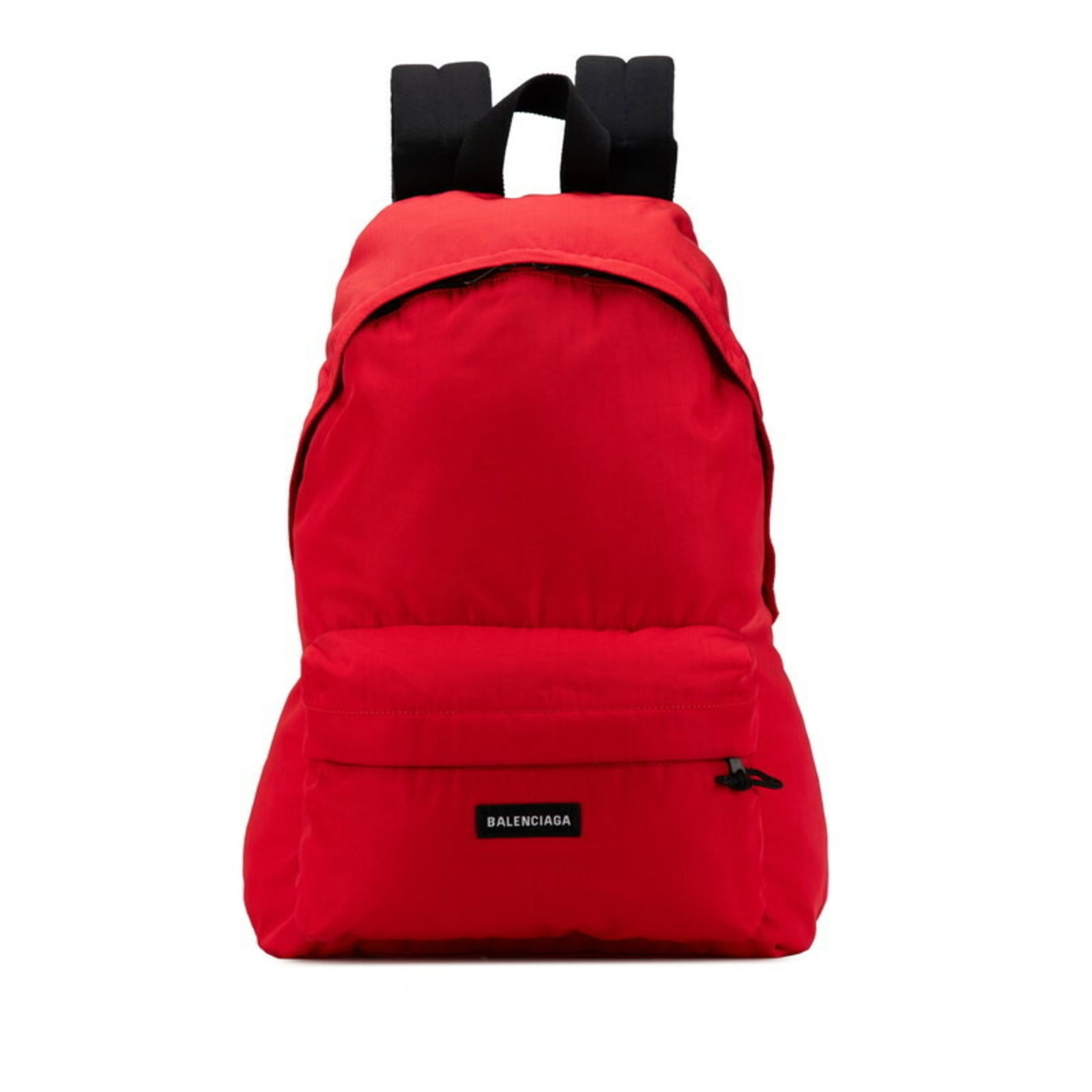 Nylon Canvas Backpack Balenciaga: Nylon Canvas Backpack Balenciaga Nylon Canvas Backpack from Balenciaga, featuring a bold red color and classic design. Made from durable nylon and canvas materials, this backpack measures 49cm x 34cm 