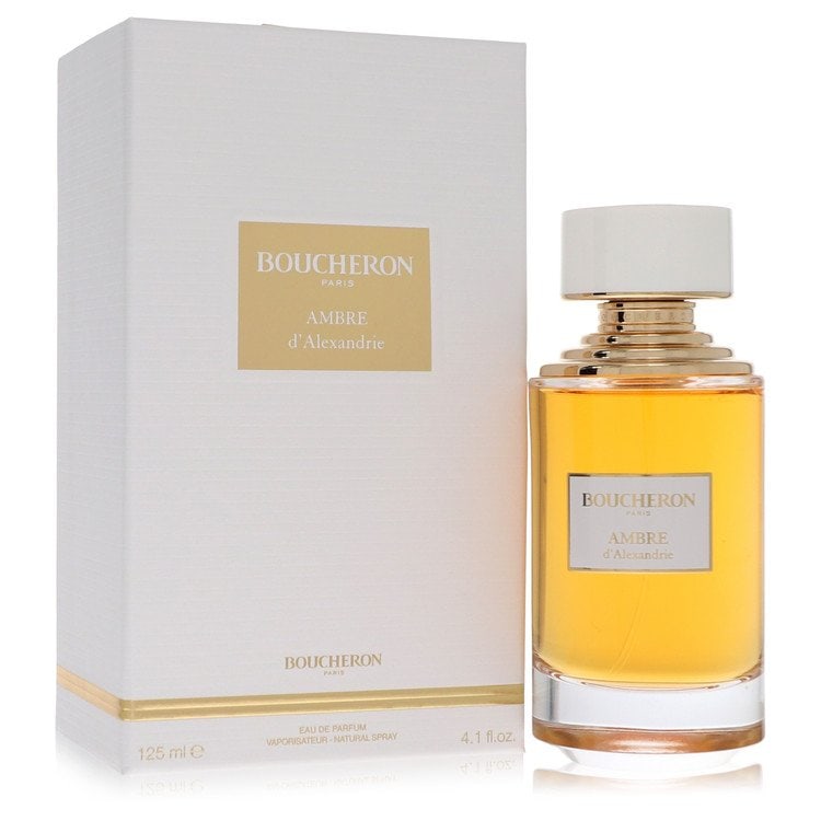 Ambre D'alexandrie by Boucheron Eau De Parfum Spray 4.1 oz: Ambre D'alexandrie by Boucheron Eau De Parfum Spray 4.1 oz Warm and inviting, Ambre D'alexandrie by Boucheron is a wonderful daily fragrance during the colder months of the year. It was launched in 20