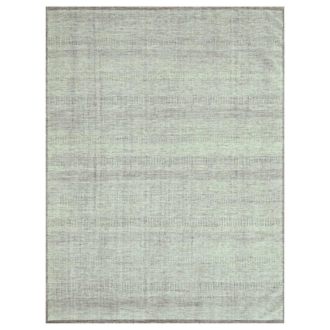 Hand Knotted Rug 9'7"x13' Red Pure Wool Oxidized & Distressed Grass Design: Hand Knotted Rug 9'7"x13' Red Pure Wool Oxidized & Distressed Grass Design Hand-knotted in pure wool, this stunning 9'7"x13' red rug boasts an oxidized and distressed grass design that adds a touch of