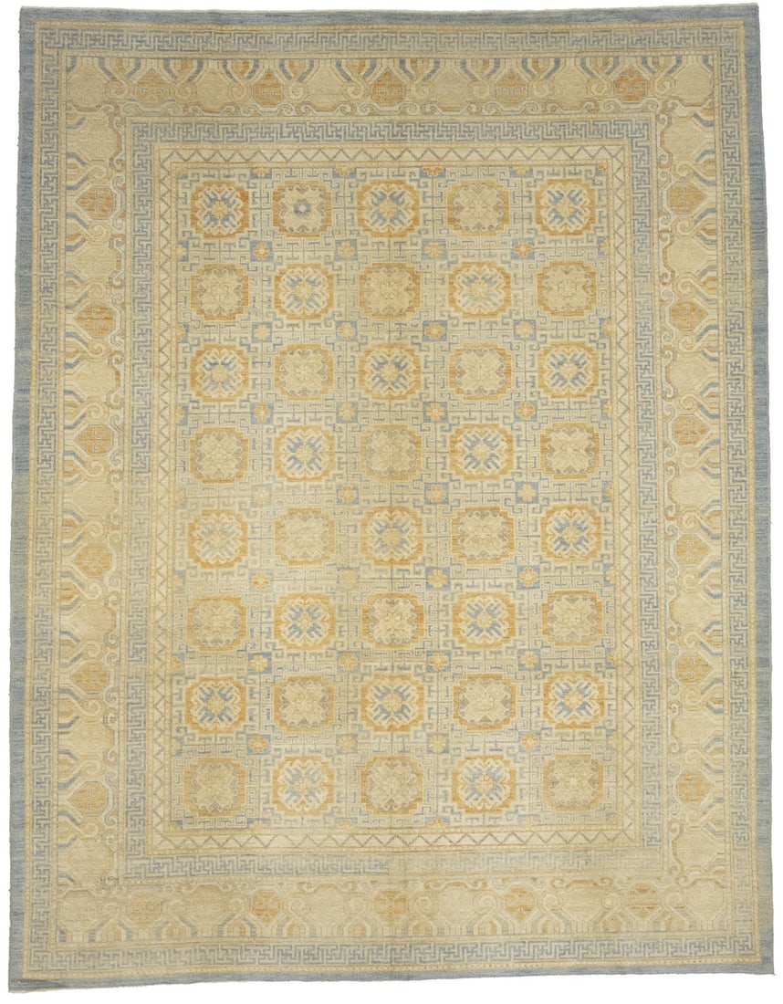 9X12 Ft Handmade Kutan Oriental Rug Floral Style Muted Colors Carpet Living Room Hand-Knotted: 9X12 Ft Handmade Kutan Oriental Rug Floral Style Muted Colors Carpet Living Room Hand-Knotted 9x12 ft Handmade Kutan Oriental Rug in Floral Style with Muted Colors. This exquisite, hand-knotted wool r