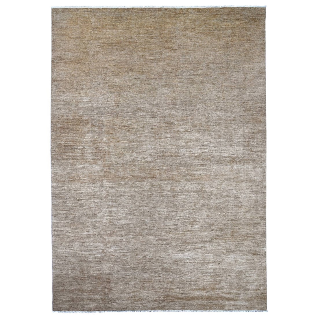 9'7"x13'4" Brown Plain Solid Pattern Hand Knotted Ghazni Wool Oriental Rug: 9'7"x13'4" Brown Plain Solid Pattern Hand Knotted Ghazni Wool Oriental Rug 9'7" x 13'4" Brown Plain Solid Pattern Hand Knotted Ghazni Wool Oriental Rug - A stunning example of traditional craftsmanshi