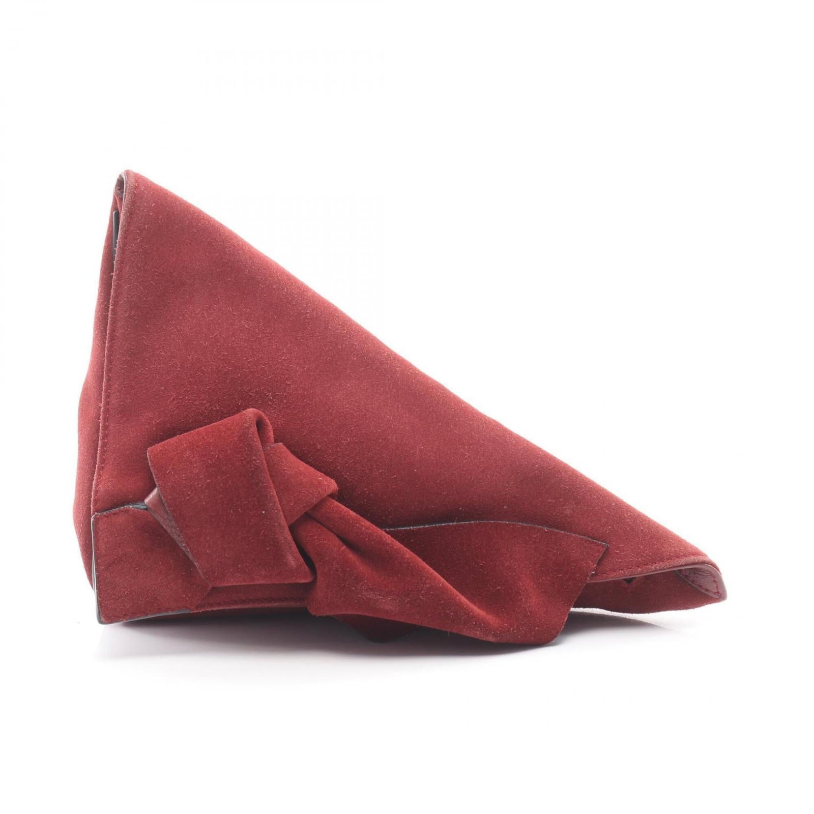 Suede Handbag Clutch Bag Loewe: Suede Handbag Clutch Bag Loewe Suede handbag clutch bag from Loewe, featuring luxurious Bordeaux color and premium suede material. Measuring 18cm x 24.5cm x 12cm, this stylish accessory is perfect for