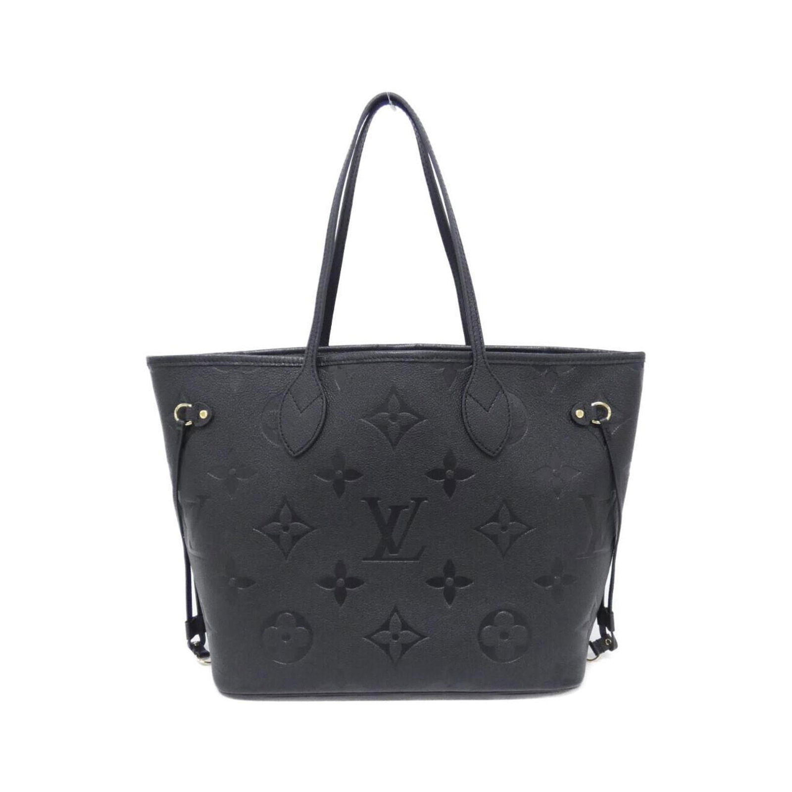 Handbag Louis Vuitton Leather: Handbag Louis Vuitton Leather Black Louis Vuitton Leather Handbag with Classic Design. Made from high-quality Calfskin leather, this timeless handbag features a sleek black color and dimensions that