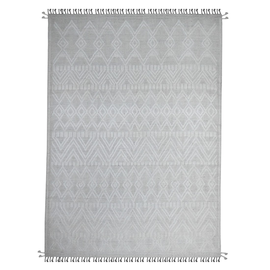 9'x12'6" Polar Bear White Hand Knotted Moroccan Weave Wool Oriental Rug: 9'x12'6" Polar Bear White Hand Knotted Moroccan Weave Wool Oriental Rug 9'0" x 12'6" Polar Bear White Hand Knotted Moroccan Weave Wool Oriental Rug boasts an impressive size and intricate hand-knotted