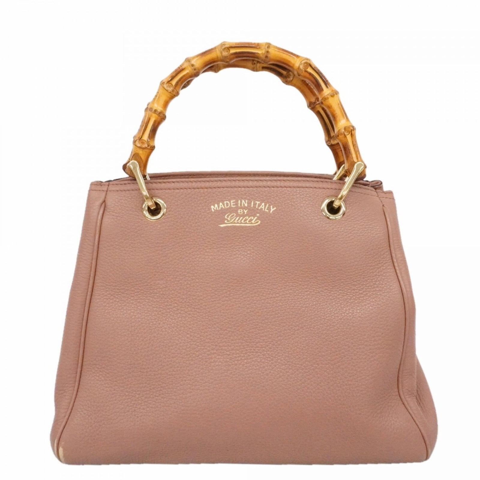 Handbag Leather Gucci: Handbag Leather Gucci Pink Gucci handbag made from high-quality leather, featuring classic design and signature style. Measuring 24cm x 28cm x 9cm, it's a stylish accessory for women on-the-go. This i