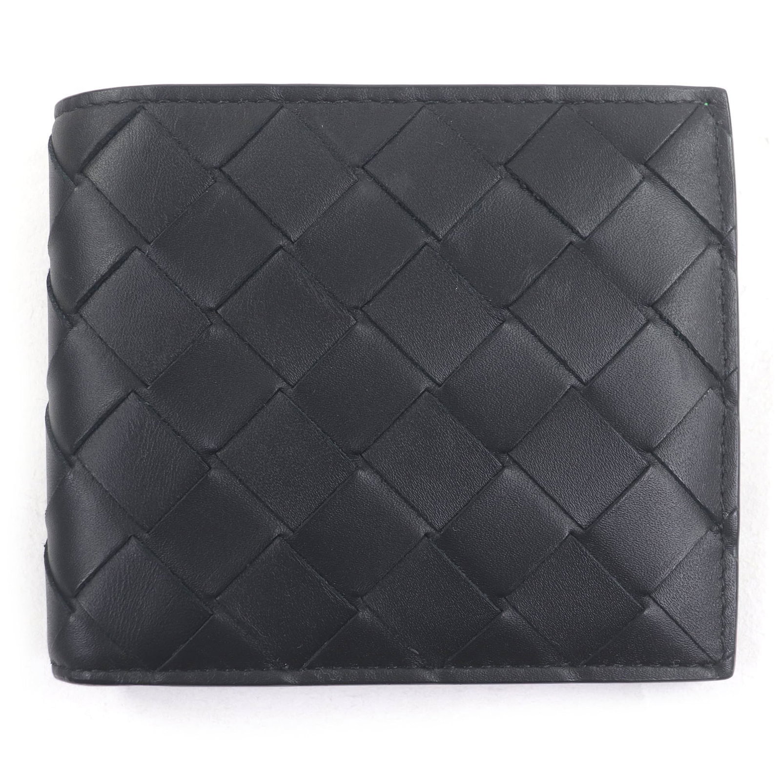 Leather Bi Fold Wallet From Bottega: Leather Bi Fold Wallet From Bottega Bottega Veneta's leather bi-fold wallet boasts sleek, sophisticated design with clean lines and classic style. Made from high-quality Italian leather in black and g