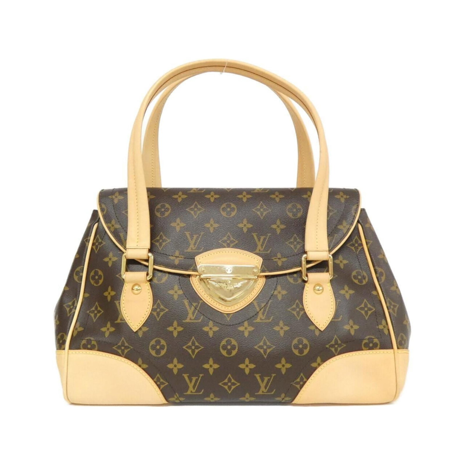 Coated Canvas Shoulder Bag By Louis Vuitton: Coated Canvas Shoulder Bag By Louis Vuitton Coated canvas shoulder bag by Louis Vuitton, featuring gold hardware and a classic marron color. This stylish bag measures 22cm x 38cm x 18cm and boasts a d