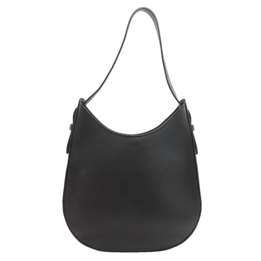 Shoulder bag leather belt one: Shoulder bag leather belt one Black leather shoulder bag with black exterior, made from high-quality leather. This stylish accessory features a classic design that adds a touch of sophistication to an