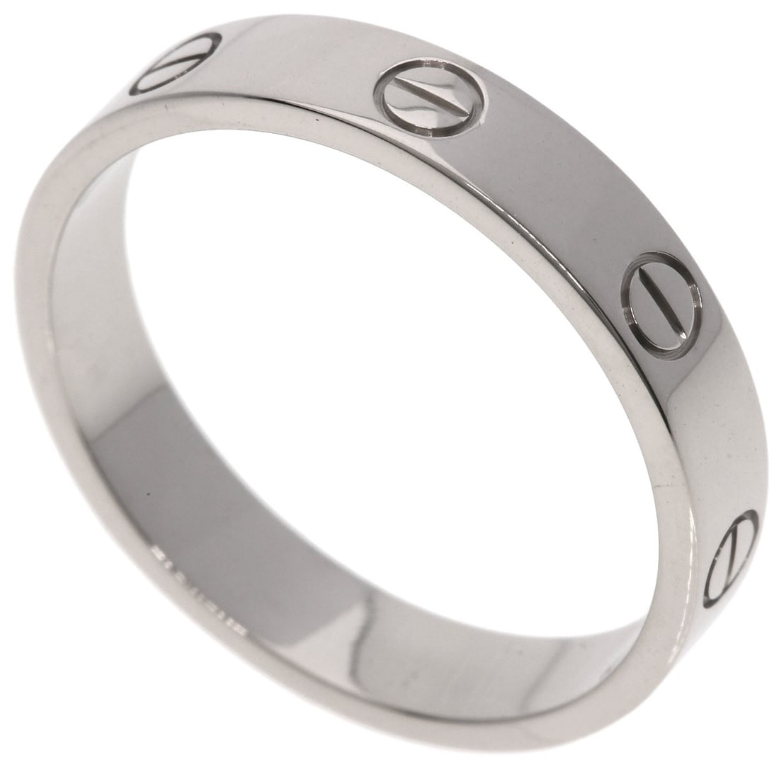 Cartier Mini Love Ring #58 Ring K18 White Gold (1 of 6)