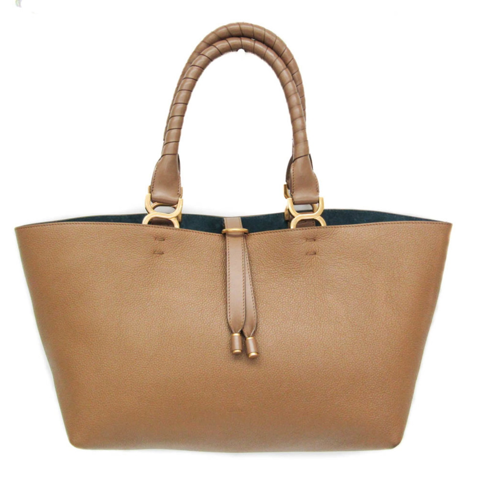 Tote Bag Leather: Tote Bag Leather Tote Bag Leather - A stylish and functional tote bag made from high-quality leather, featuring a classic design with a fastening belt closure. Measuring 24cm x 34cm x 16cm, it has a c