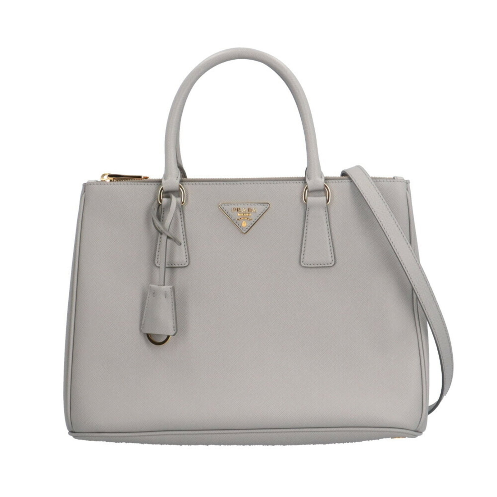Prada Shoulder Bag Leather: Prada Shoulder Bag Leather Gray Prada Country of Origin Leather Shoulder Bag. This Italian-made shoulder bag features a classic design with a gray leather exterior, measuring 22.5cm x 32.5cm x 12.5cm 