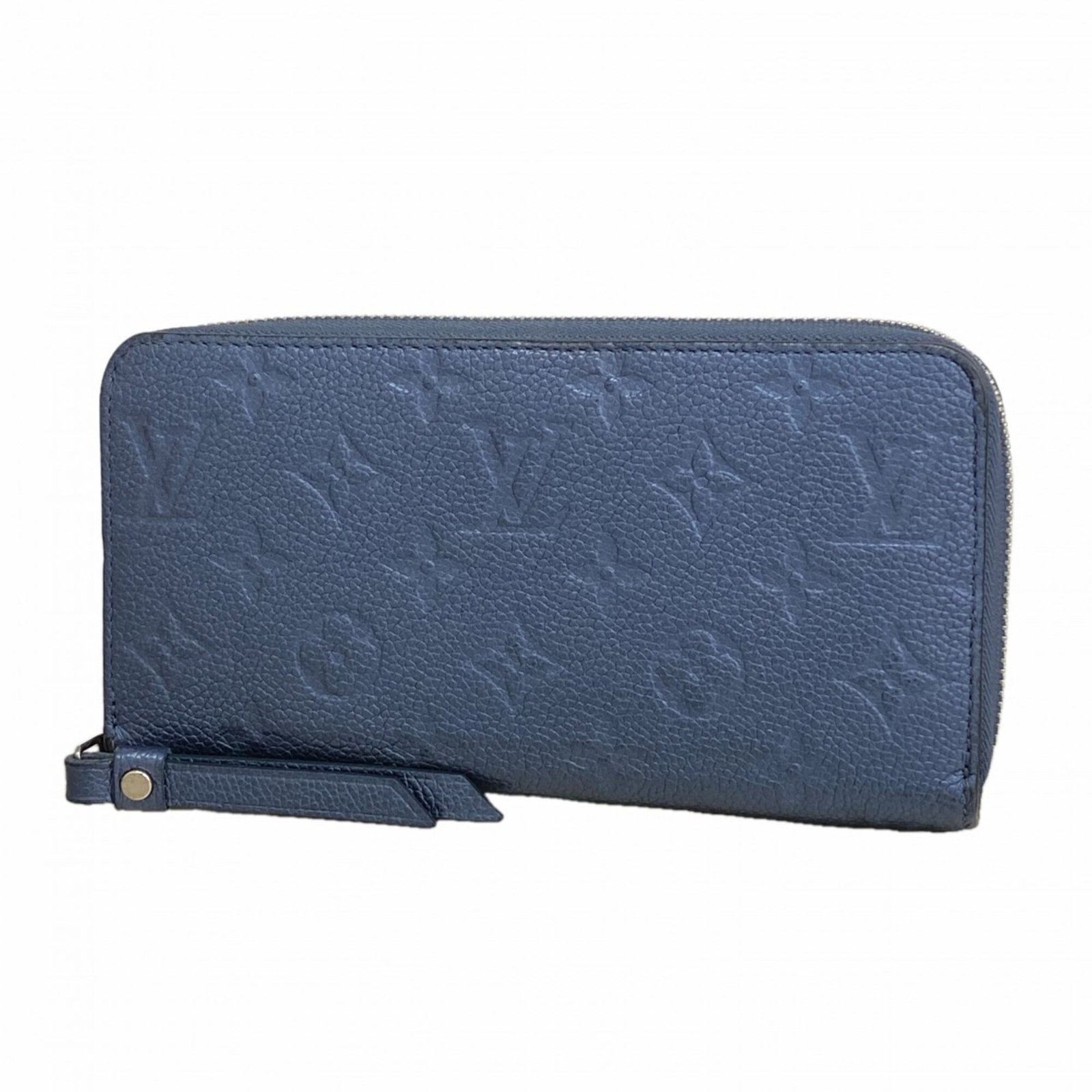 Long Bi Fold Wallet Louis Vuitton: Long Bi Fold Wallet Louis Vuitton The Long Bi Fold Wallet Louis Vuitton boasts sleek metallic blue hues and a sophisticated design, measuring 10cm x 19cm x 2.5cm in size. This stylish accessory featur