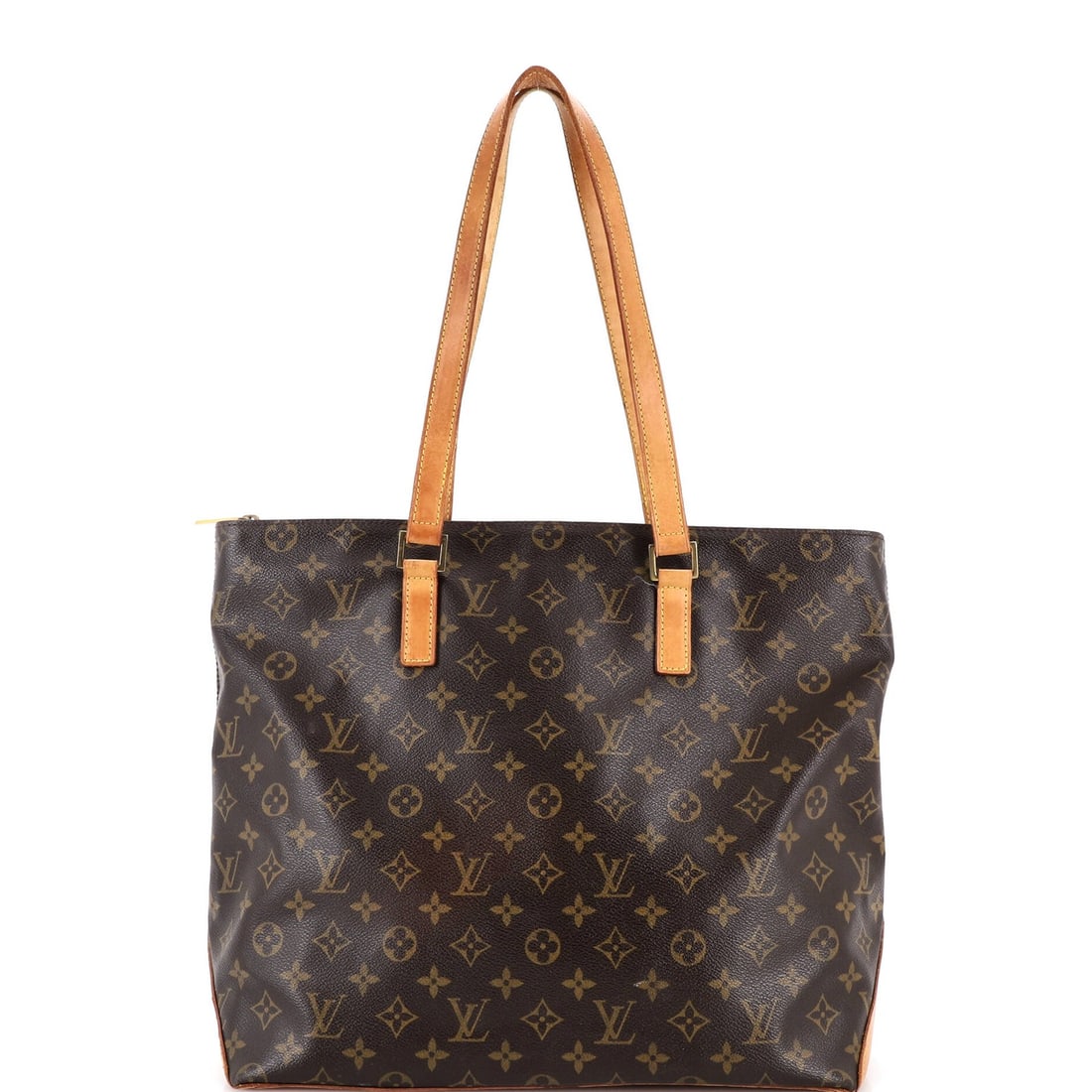 Monogram Canvas Cabas Louis Vuitton: Monogram Canvas Cabas Louis Vuitton Brown Monogram Canvas Cabas Tote with Gold Hardware, featuring the iconic Mezzo monogram pattern and a classic design. This Louis Vuitton tote boasts a sturdy canva
