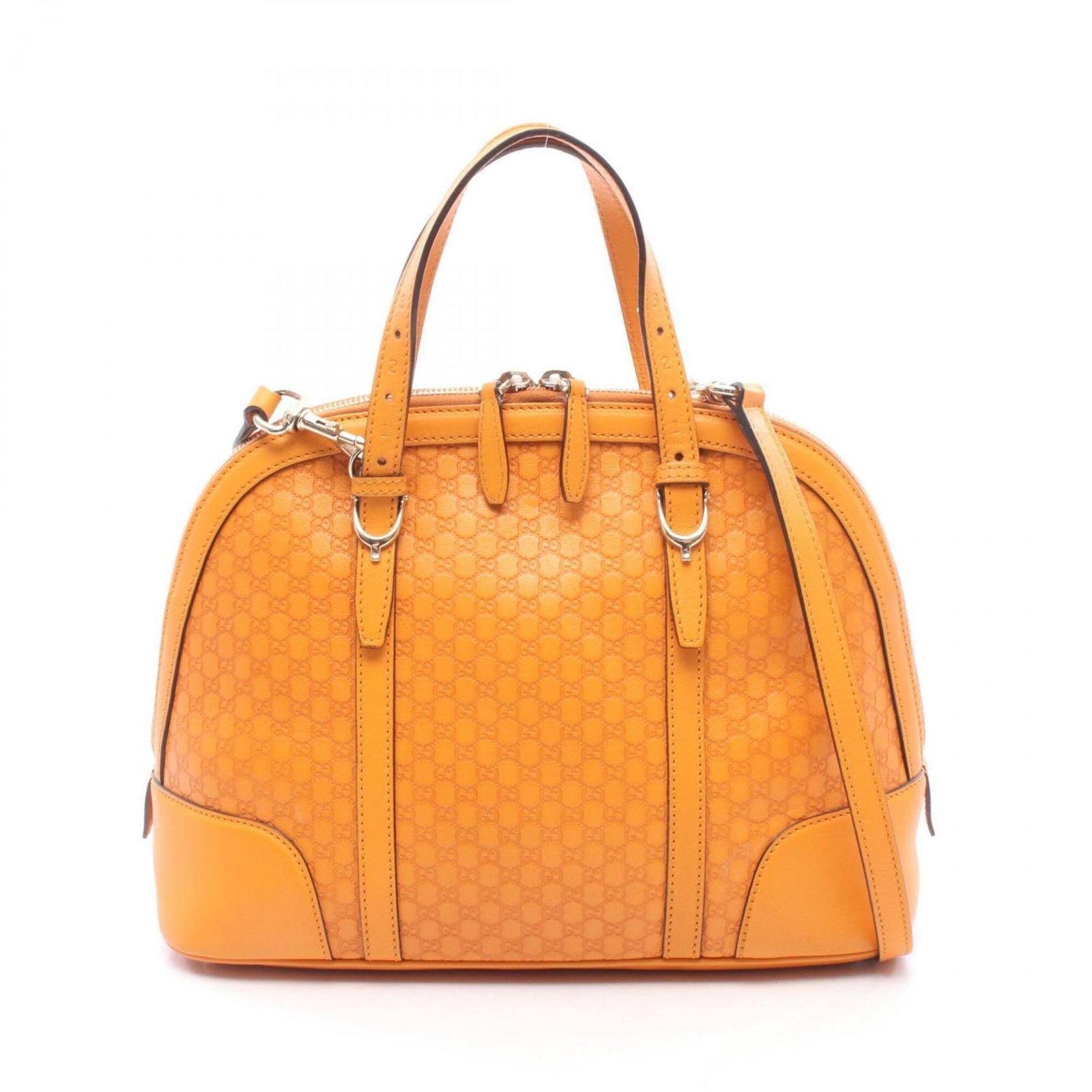 Handbag Leather Gucci: Handbag Leather Gucci The Gucci handbag features a vibrant orange leather exterior, measuring 23cm x 31cm x 13cm. Its sturdy design includes a long handle and adjustable strap length, making it a prac