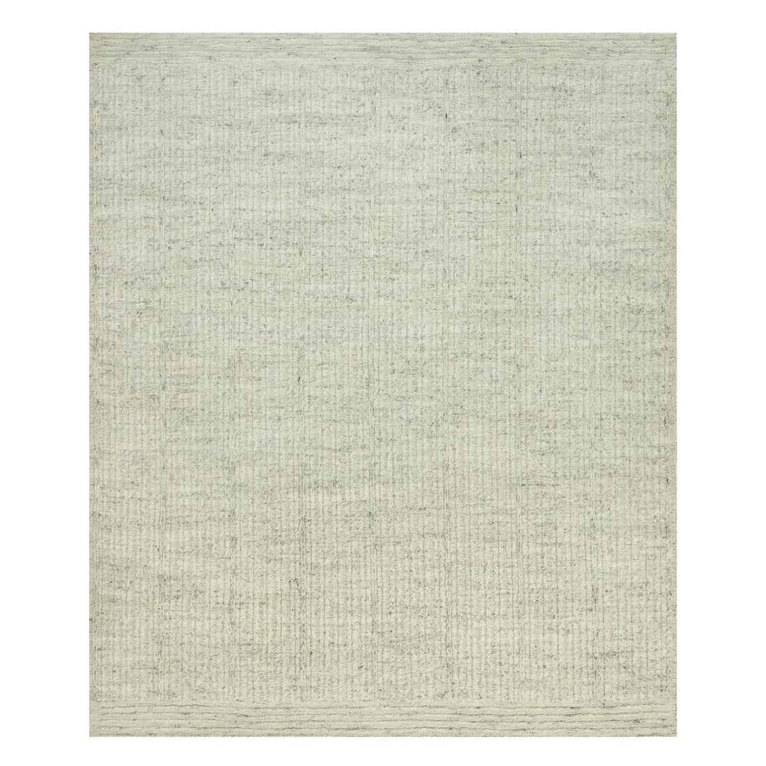 8'3"x10' Coventry Gray Cord Collection Wool Hand Woven Oriental Rug: 8'3"x10' Coventry Gray Cord Collection Wool Hand Woven Oriental Rug The Coventry Gray Cord Collection Wool Hand Woven Oriental Rug boasts an impressive rectangular field with a subtle grey color, meas