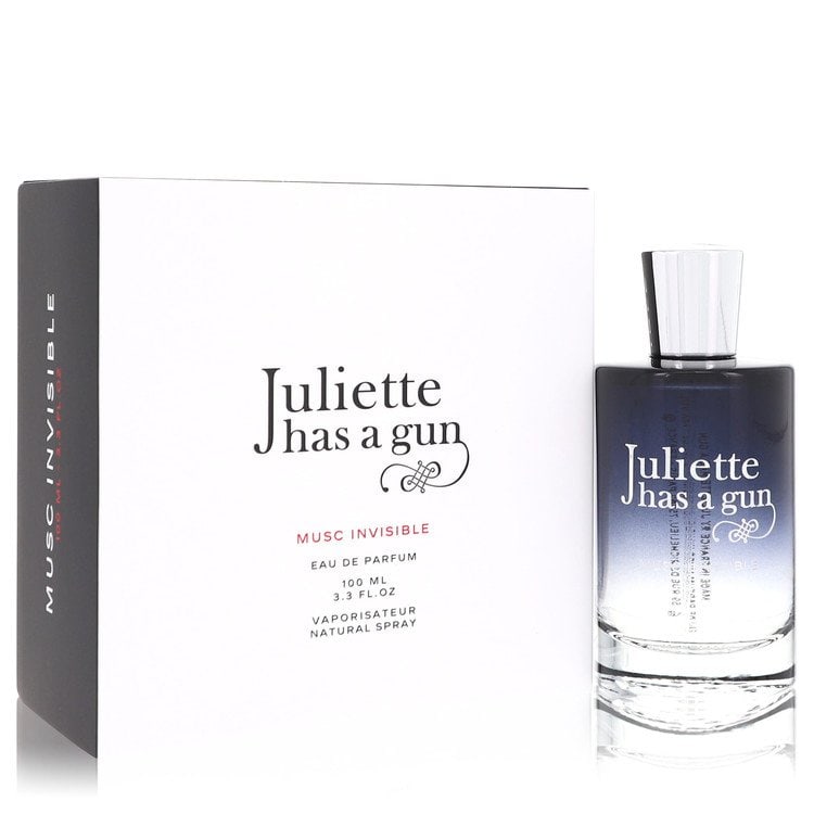 Musc Invisible by Juliette Has A Gun Eau De Parfum Spray 3.3 oz: Musc Invisible by Juliette Has A Gun Eau De Parfum Spray 3.3 oz Musc Invisible by Juliette Has A Gun Eau De Parfum Spray is a women's perfume available in a 3.3 oz size. This fragrance features the si