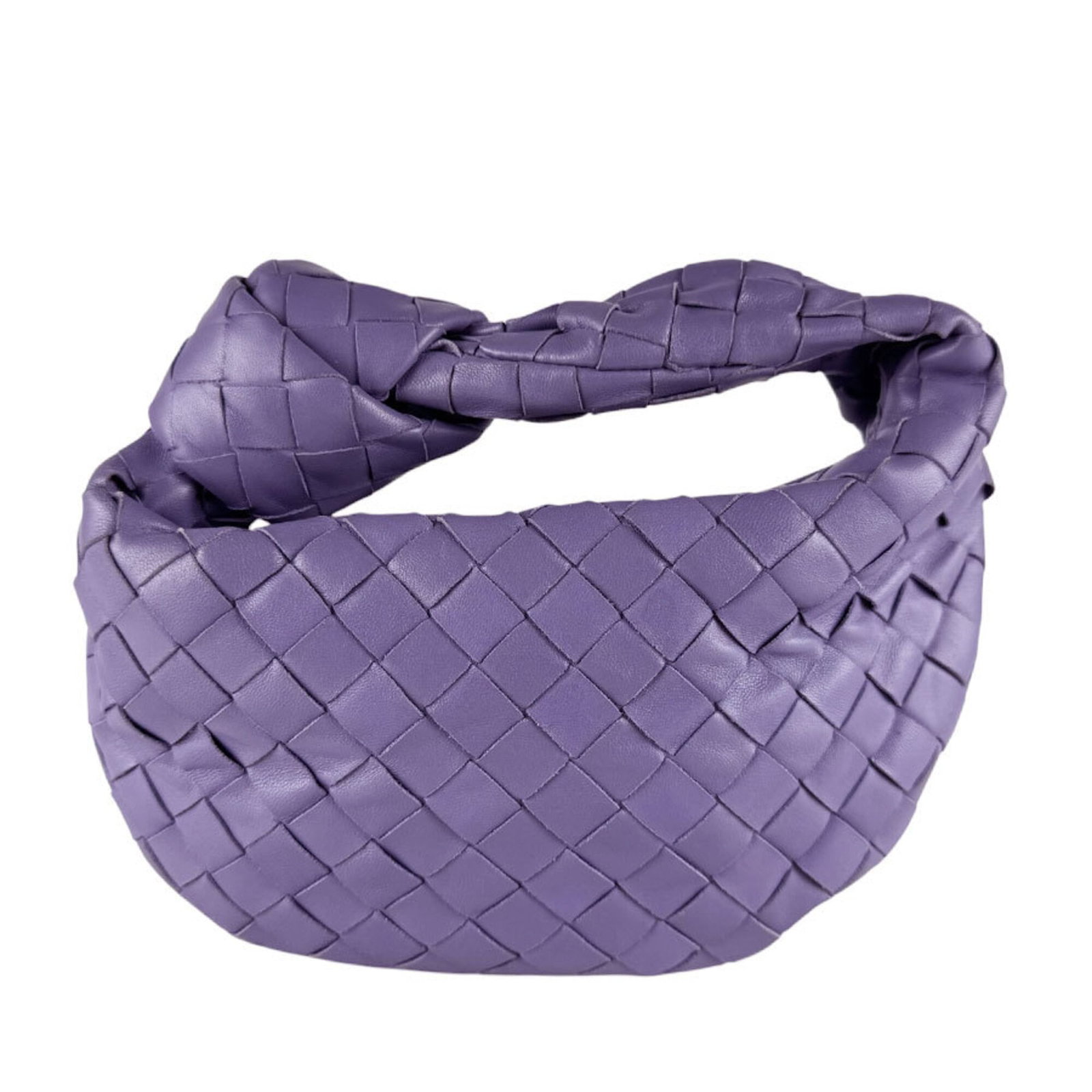 Leather handbag from Bottega Veneta: Leather handbag from Bottega Veneta Bottega Veneta's purple leather handbag boasts sleek dimensions, measuring 12cm x 25cm x 7cm. Crafted from high-quality leather, its classic design makes for a