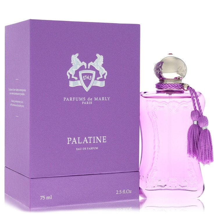 Palatine by Parfums De Marly Eau De Parfum Spray 2.5 oz: Palatine by Parfums De Marly Eau De Parfum Spray 2.5 oz Palatine by Parfums De Marly Eau De Parfum Spray offers a sophisticated scent experience. This 2.5 oz perfume spray is designed for women, provi