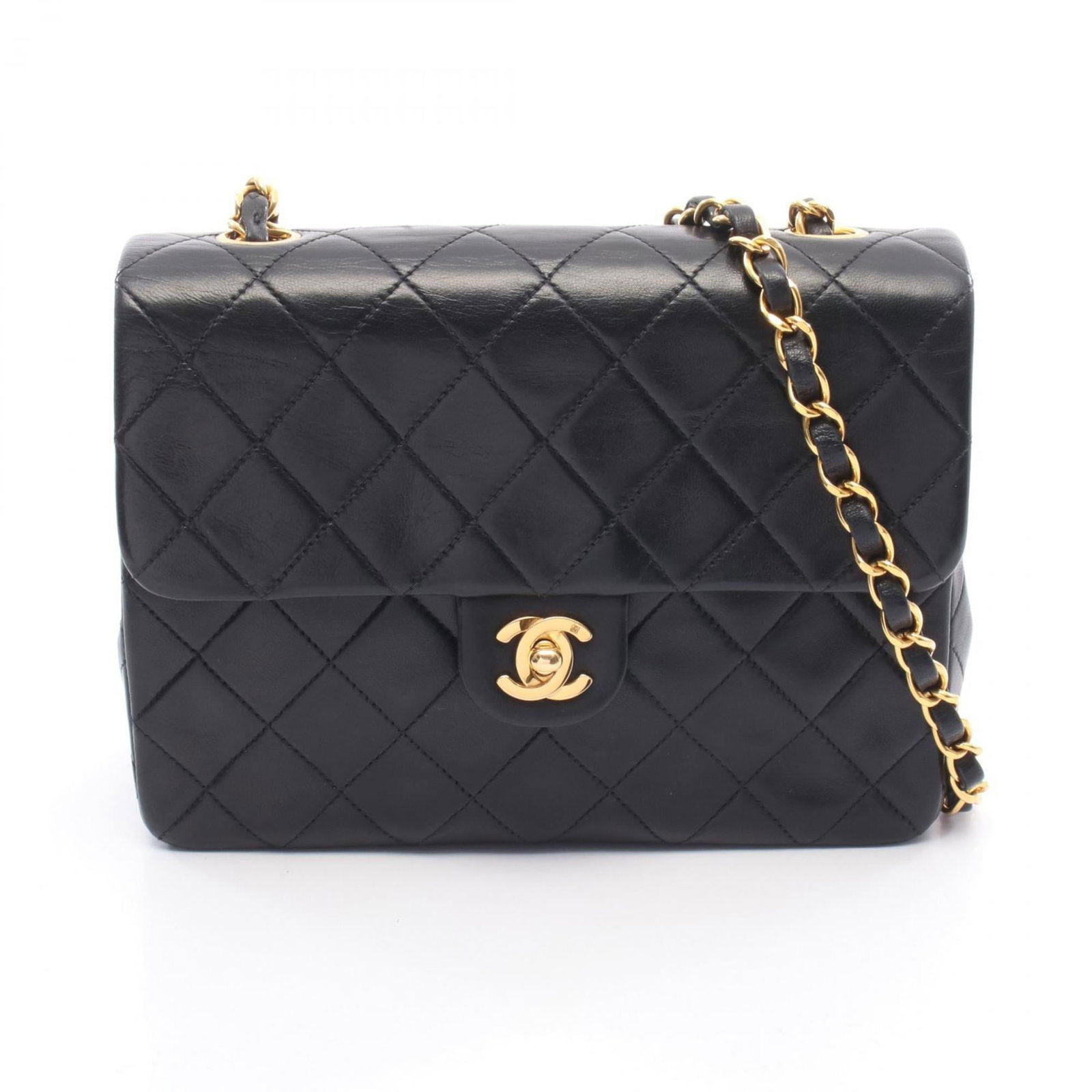 Shoulder Bag Leather Chanel: Shoulder Bag Leather Chanel This black lambskin shoulder bag from Chanel features sleek, timeless design. Made from high-quality leather, its compact size and classic style make it a versatile accesso