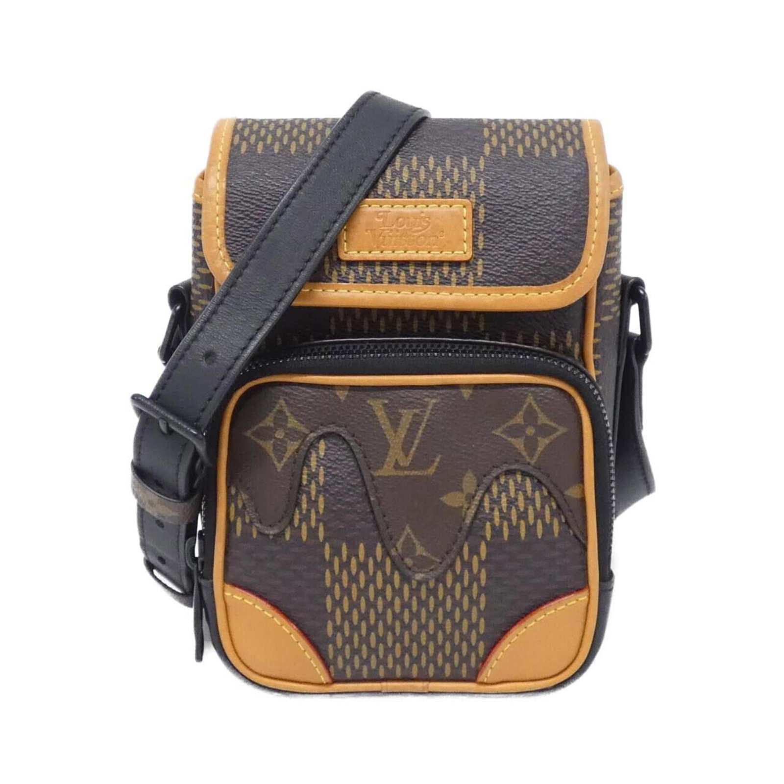 Coated Canvas Shoulder Bag By Louis Vuitton: Coated Canvas Shoulder Bag By Louis Vuitton Coated canvas shoulder bag by Louis Vuitton, featuring a classic design with a durable and water-resistant coating. Made from high-quality coated canvas in