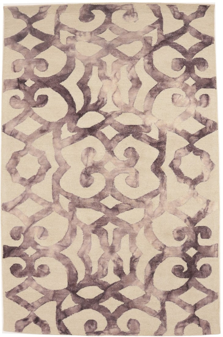 Dark Purple Hand-Tufted Modern Rug 5X8 Abstract Design Wool Home Decor Carpet Hand-Knotted: Dark Purple Hand-Tufted Modern Rug 5X8 Abstract Design Wool Home Decor Carpet Hand-Knotted Dark Purple Hand-Tufted Modern Rug. This 5x8 abstract design wool rug features a rich dark purple color and h