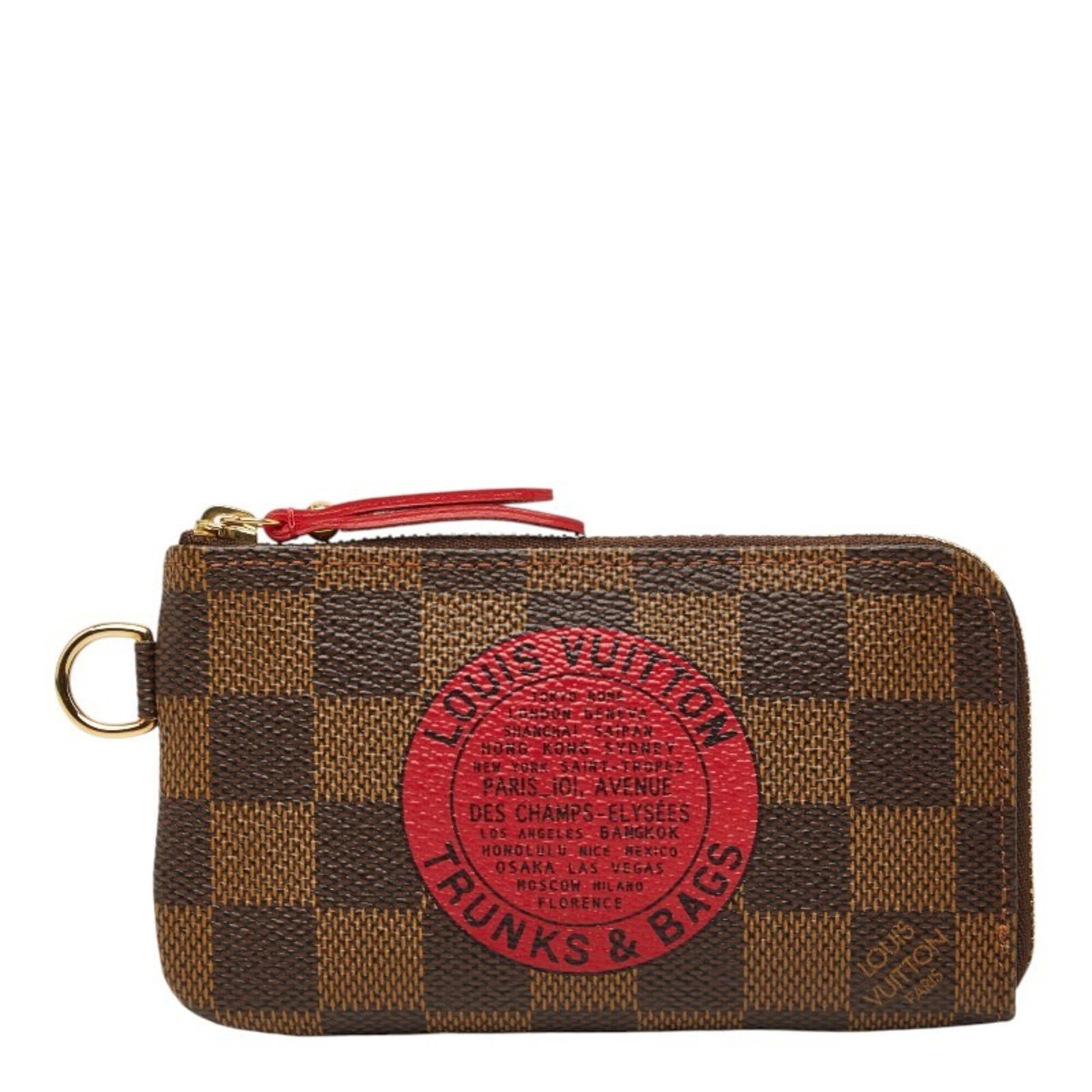 Louis Vuitton Coin Case PVC Leather Purse: Louis Vuitton Coin Case PVC Leather Purse Brown Louis Vuitton Coin Case PVC Leather Purse, measuring 8cm x 13.5cm x 1cm, features a combination of PVC and leather materials in its construction. The co