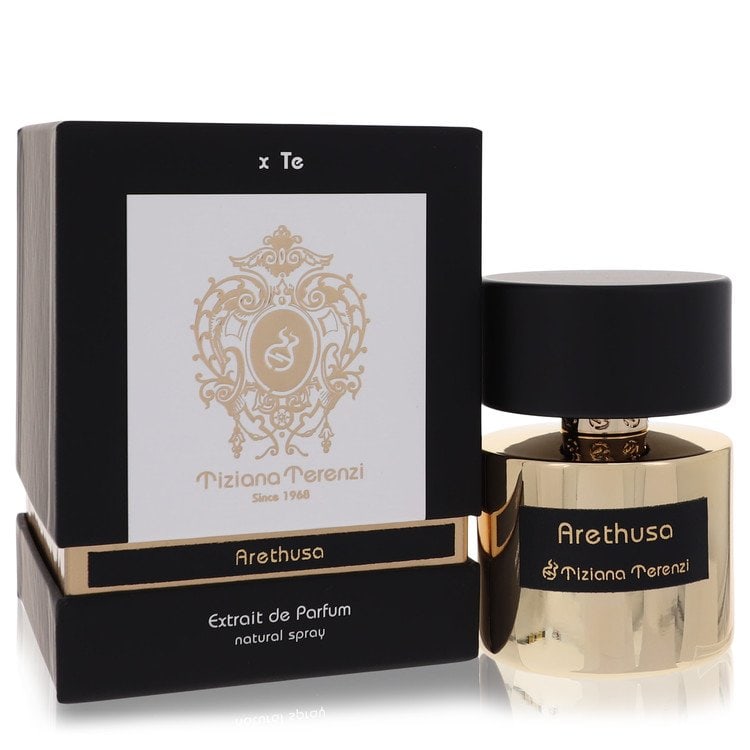 Arethusa by Tiziana Terenzi Extrait De Parfum Spray (Unisex) 3.38 oz: Arethusa by Tiziana Terenzi Extrait De Parfum Spray (Unisex) 3.38 oz Extrait De Parfum Spray by Arethusa, featuring exotic notes that create a rich and textured fragrance experience. This unisex scent
