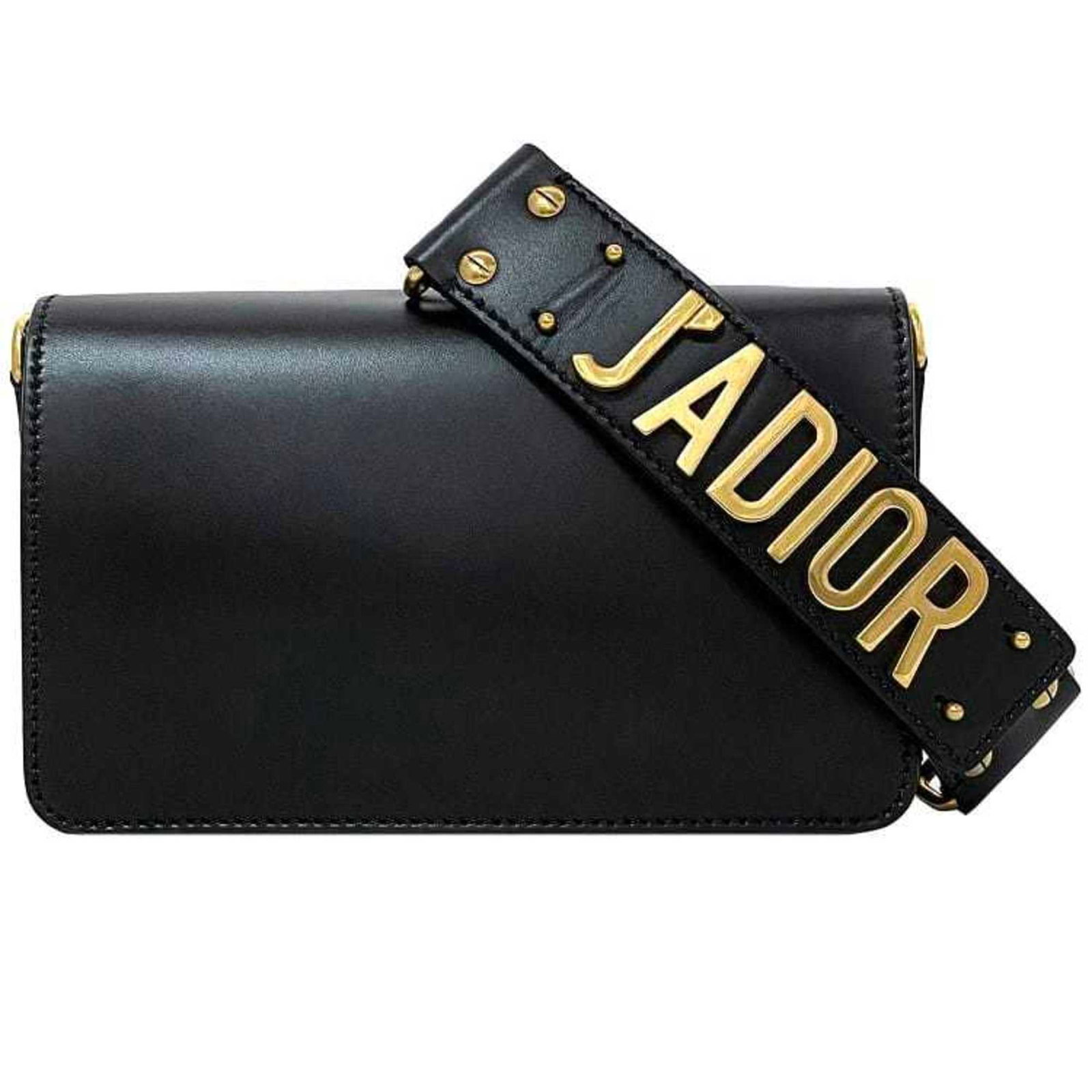 Handbag leather bag clutch Christian Dior: Handbag leather bag clutch Christian Dior This exquisite Christian Dior black leather clutch bag boasts sleek gold hardware and an open interior pocket, perfect for storing small essentials. Measuring