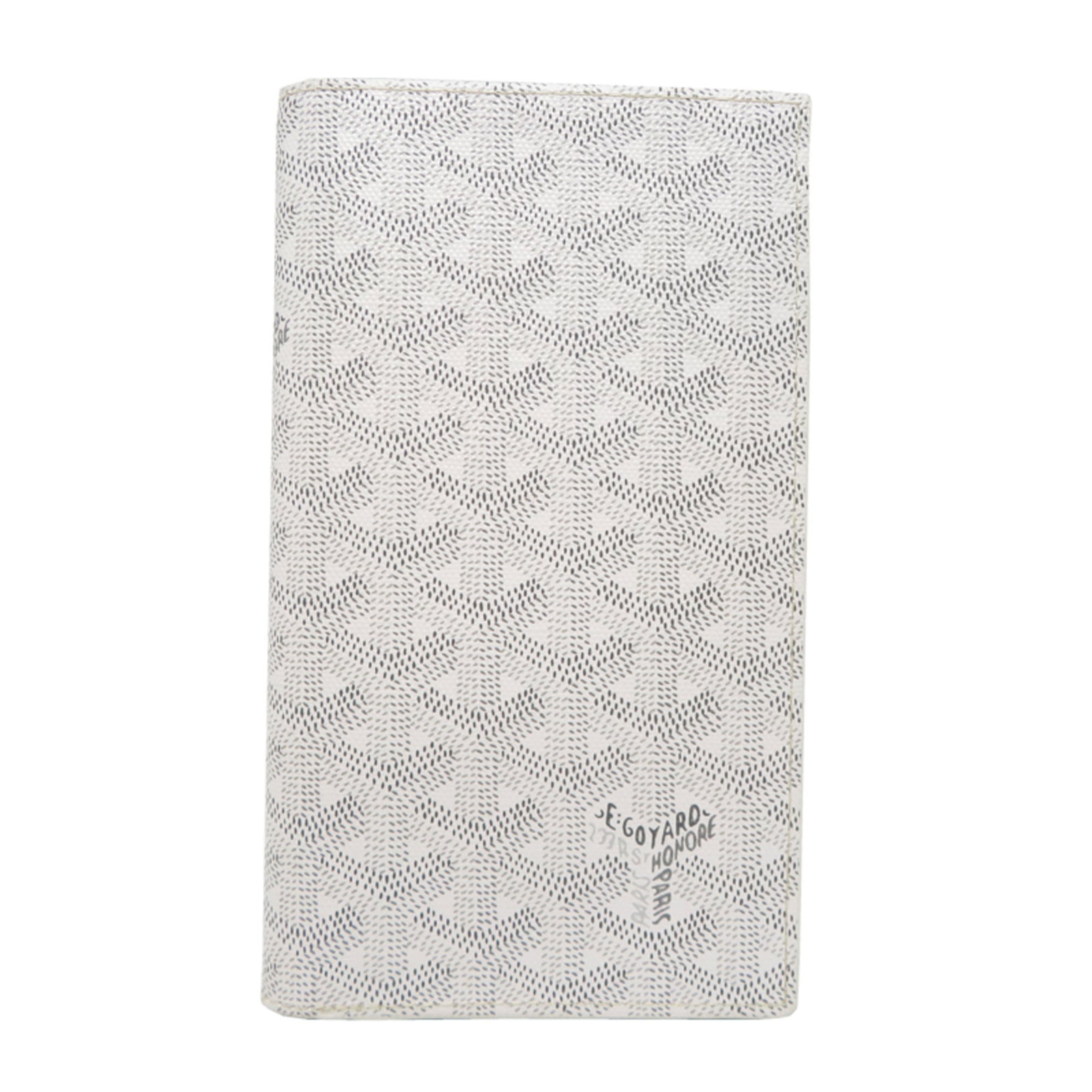 Goyard Wallet (Bi-Fold) Pvc Leather: Goyard Wallet (Bi-Fold) Pvc Leather Goyard's iconic bi-fold wallet features a sleek PVC leather exterior, perfectly complemented by its durable design. Made in France, this stylish accessory boasts a 
