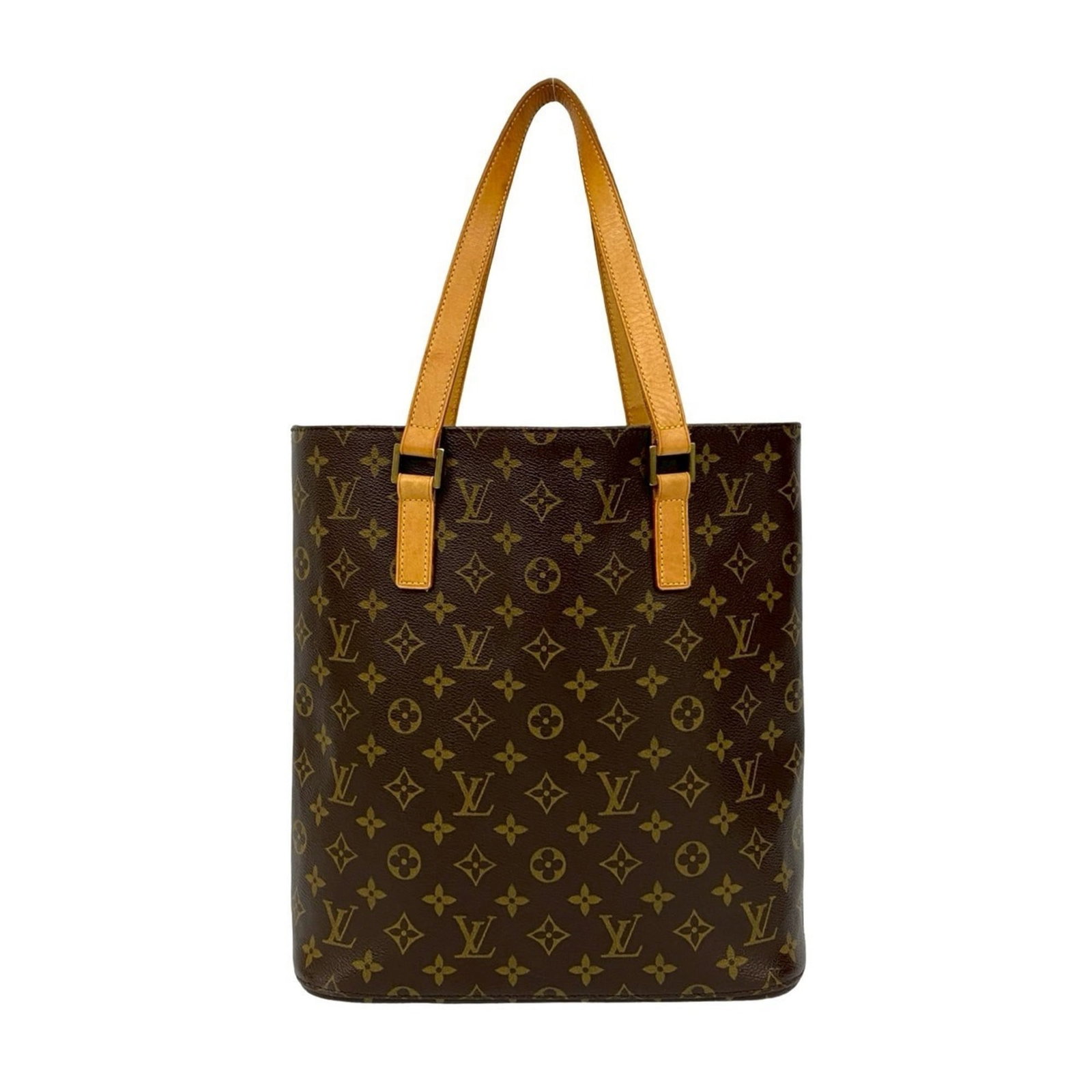 Louis Vuitton Leather Pvc Tote Bag Shoulder: Louis Vuitton Leather Pvc Tote Bag Shoulder Brown Leather Pvc Tote Bag from Louis Vuitton, measuring 32cm x 29cm x 10cm. This shoulder bag features a unique combination of leather and PVC materials, a
