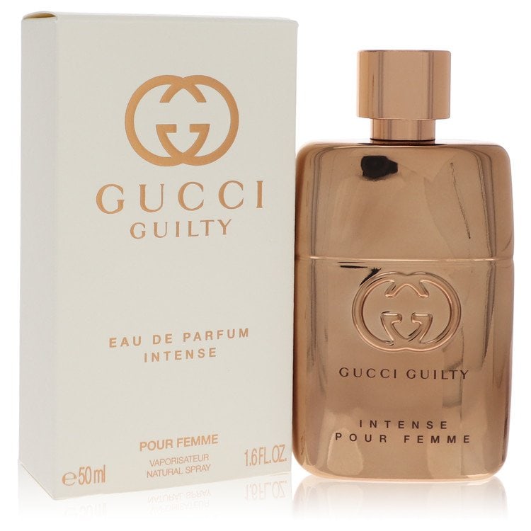 Gucci Guilty Pour Femme Intense by Gucci Eau De Parfum Spray 1.6 oz: Gucci Guilty Pour Femme Intense by Gucci Eau De Parfum Spray 1.6 oz Gucci Guilty Pour Femme Intense by Gucci Eau De Parfum Spray is a women's perfume available in a 1.6 oz size. This fragrance feature