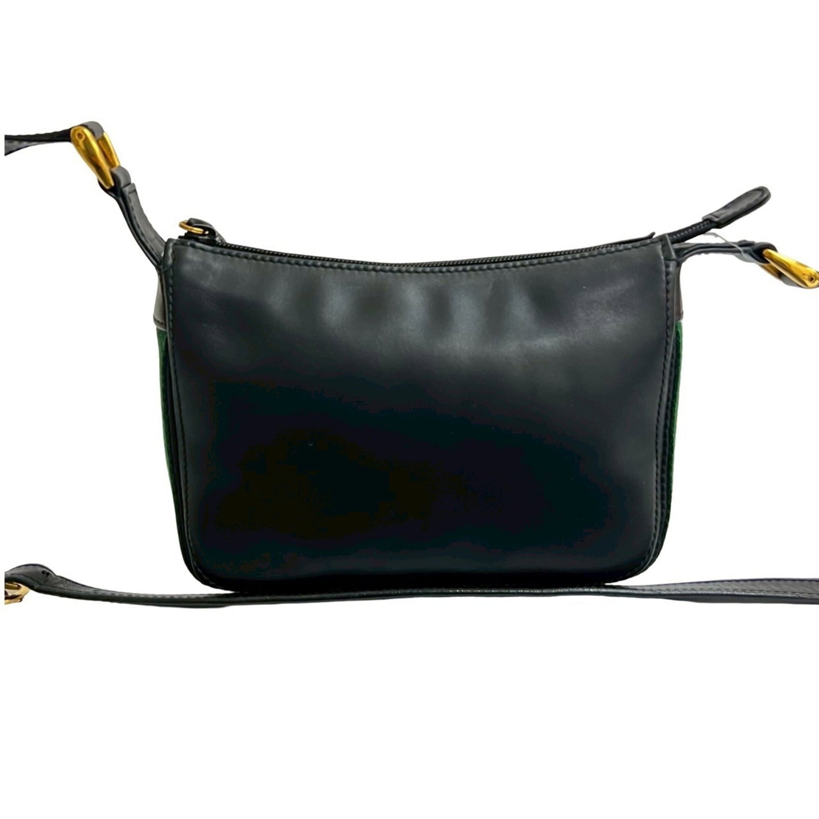 Gucci shoulder bag leather pochette: Gucci shoulder bag leather pochette Black, Green, and Red Leather Pochette from Gucci. This sleek shoulder bag features high-quality leather construction with a compact size perfect for everyday carry
