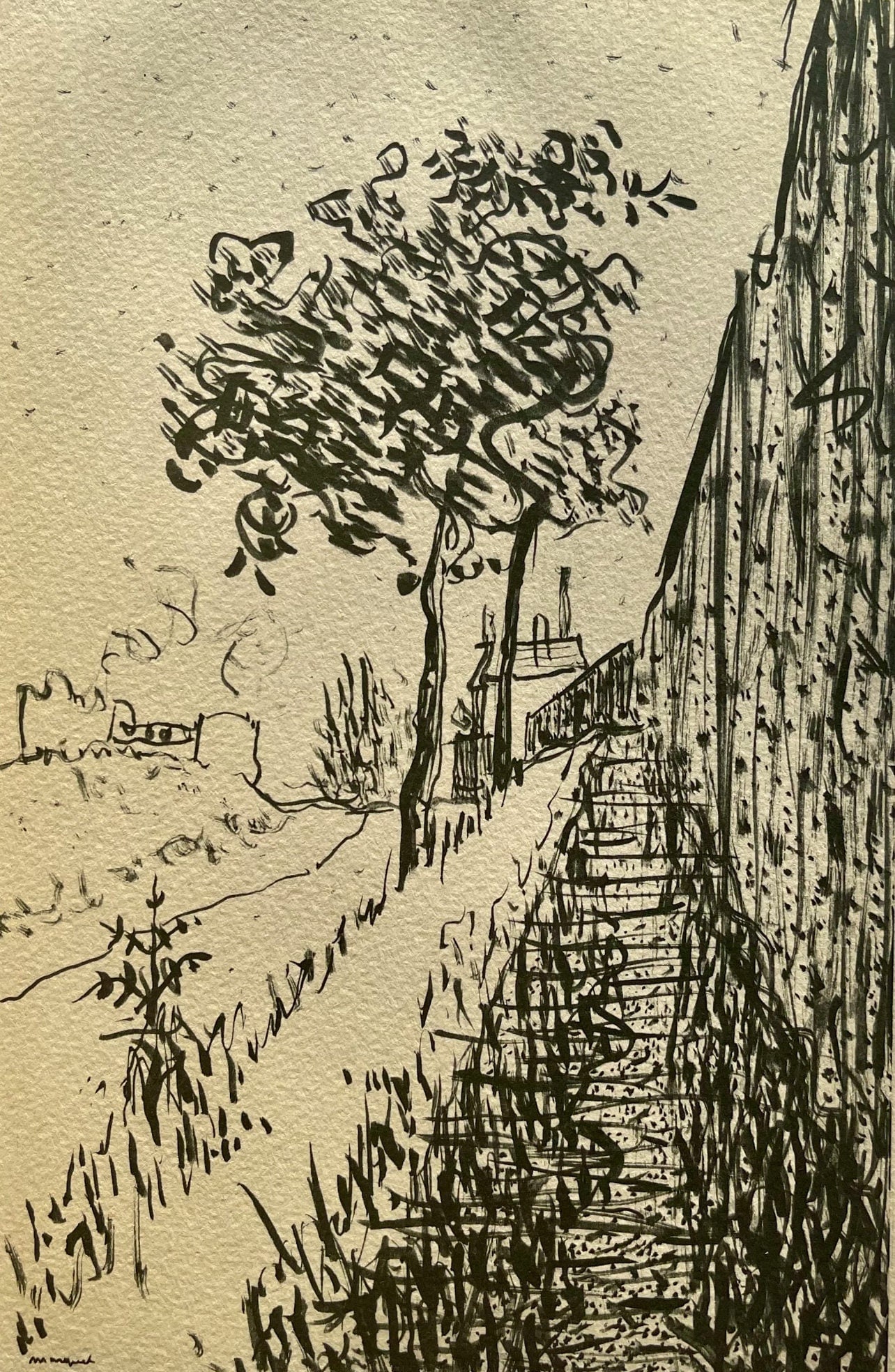 Marquet Albert Banlieue Lithograph Paris: Marquet Albert Banlieue Lithograph Paris Item Specifics: Paper Size: 12.5 x 9.75 inches. Excellent condition. Notes: From the album, Marquet, 1948. Published by George Besson, Paris; printed by Les di