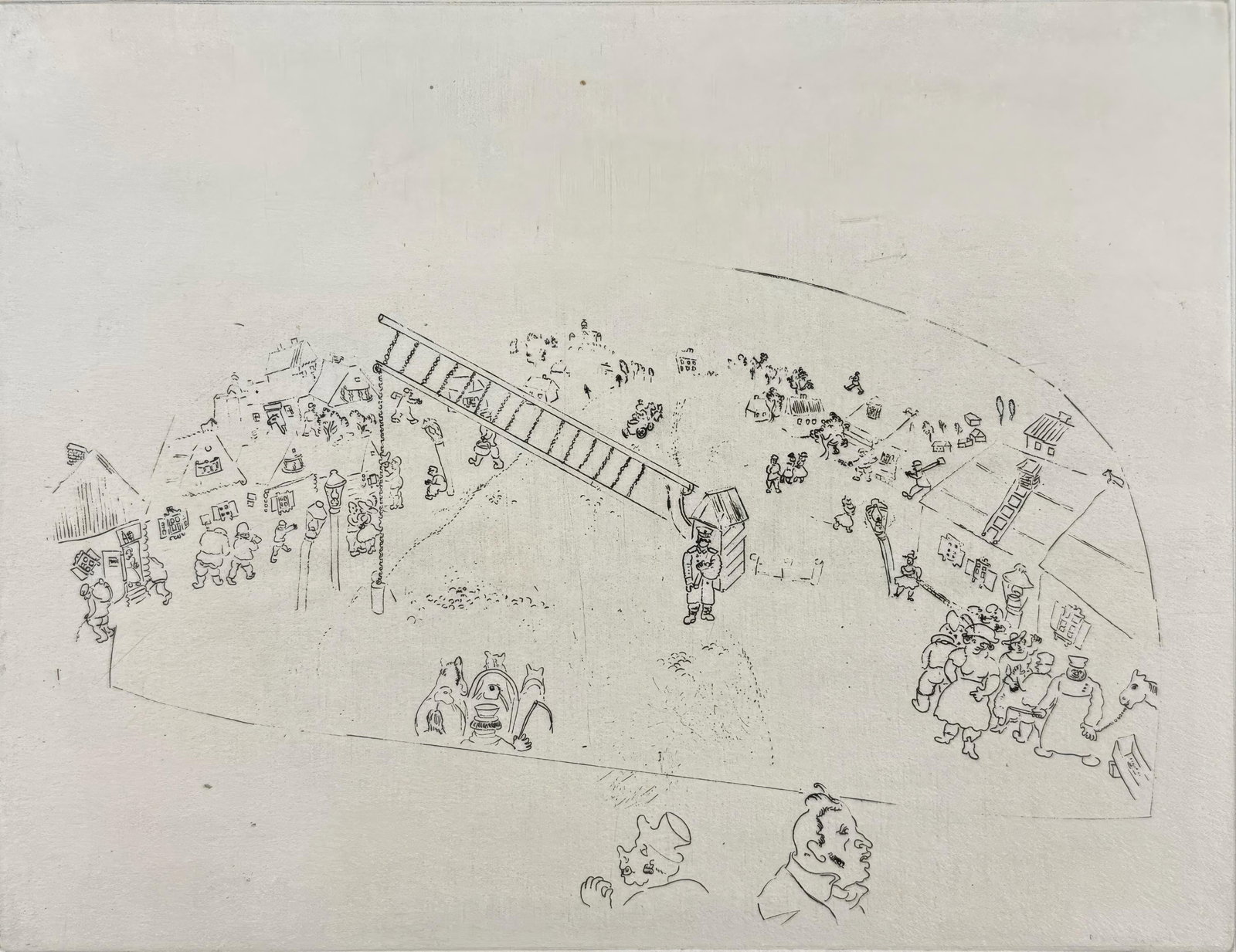 Dead Souls Etching Gate City At Marc Chagall (1 of 5)