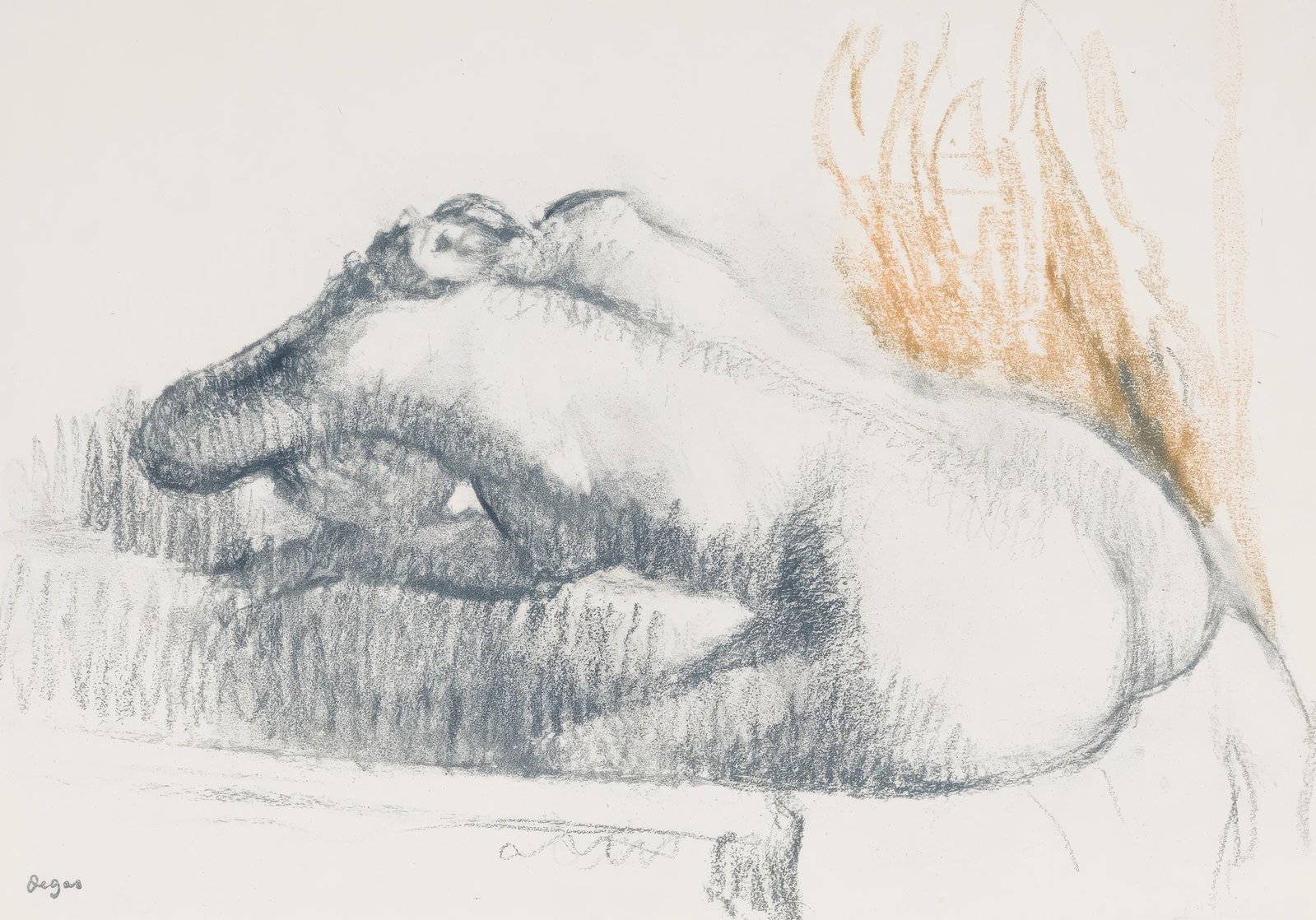 Edgar Degas, Woman Washing in Her Bathtub, from Dance Drawings, Engraving, 1936: Edgar Degas, Woman Washing in Her Bathtub, from Dance Drawings, Engraving, 1936 Item Specifics: This exquisite engraving by Edgar Degas (18341917), titled Femme se lavant dans sa baignoire (Woman Wash