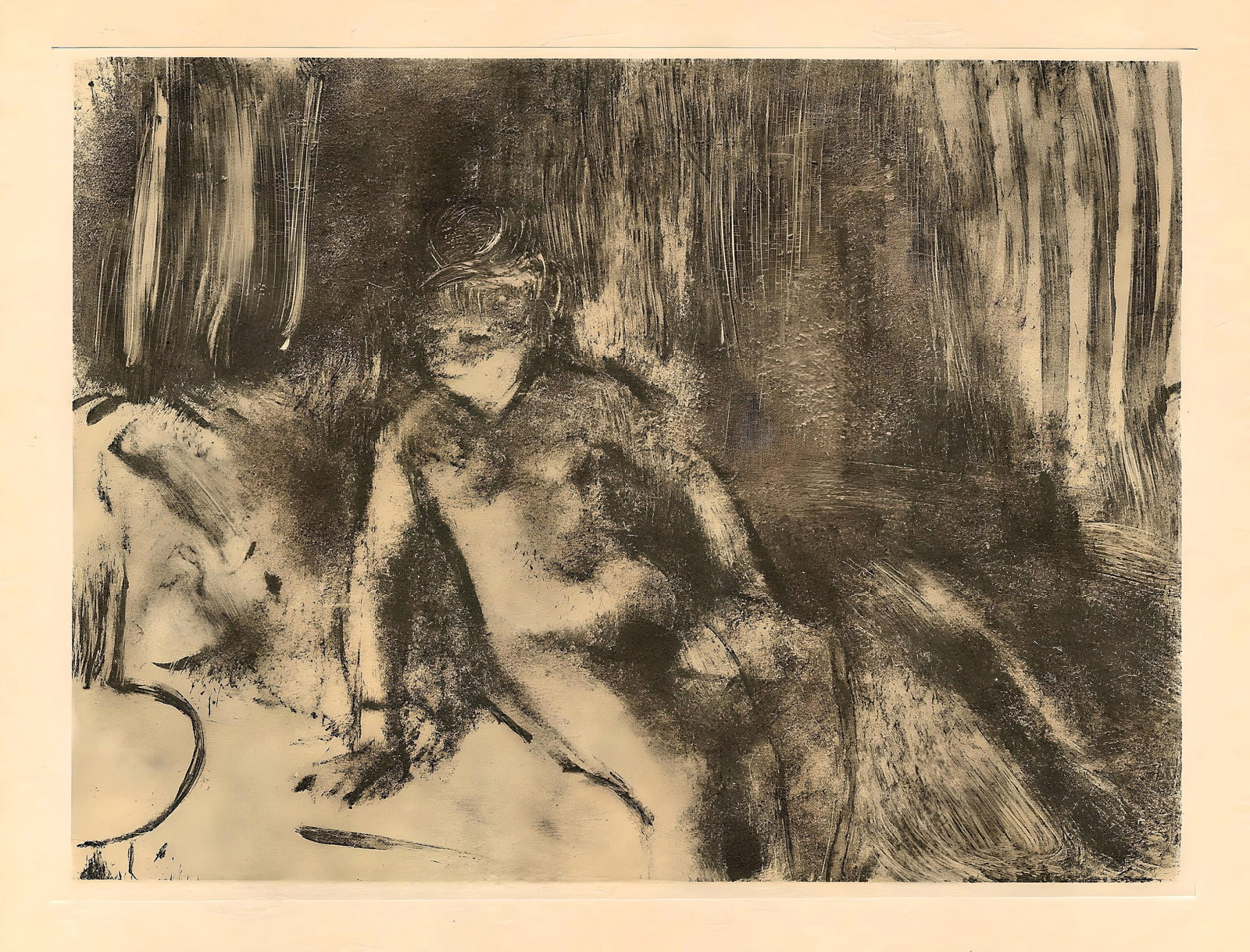 Edgar Degas, Le Coucher, E. Degas Monotypes, Monotype - 5