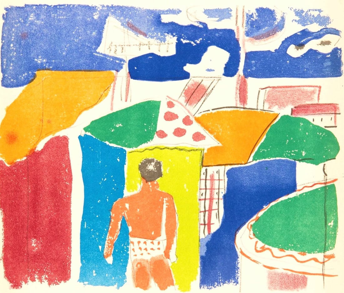 Fernand Lger, Composition, mes voyages: Fernand Lger, Composition, mes voyages Item Specifics: Paper Size: 13.78 x 9.84 inches. Excellent condition. Unsigned and unnumbered, as issued. Notes: From the folio, Fernand Lger mes voyages avec un