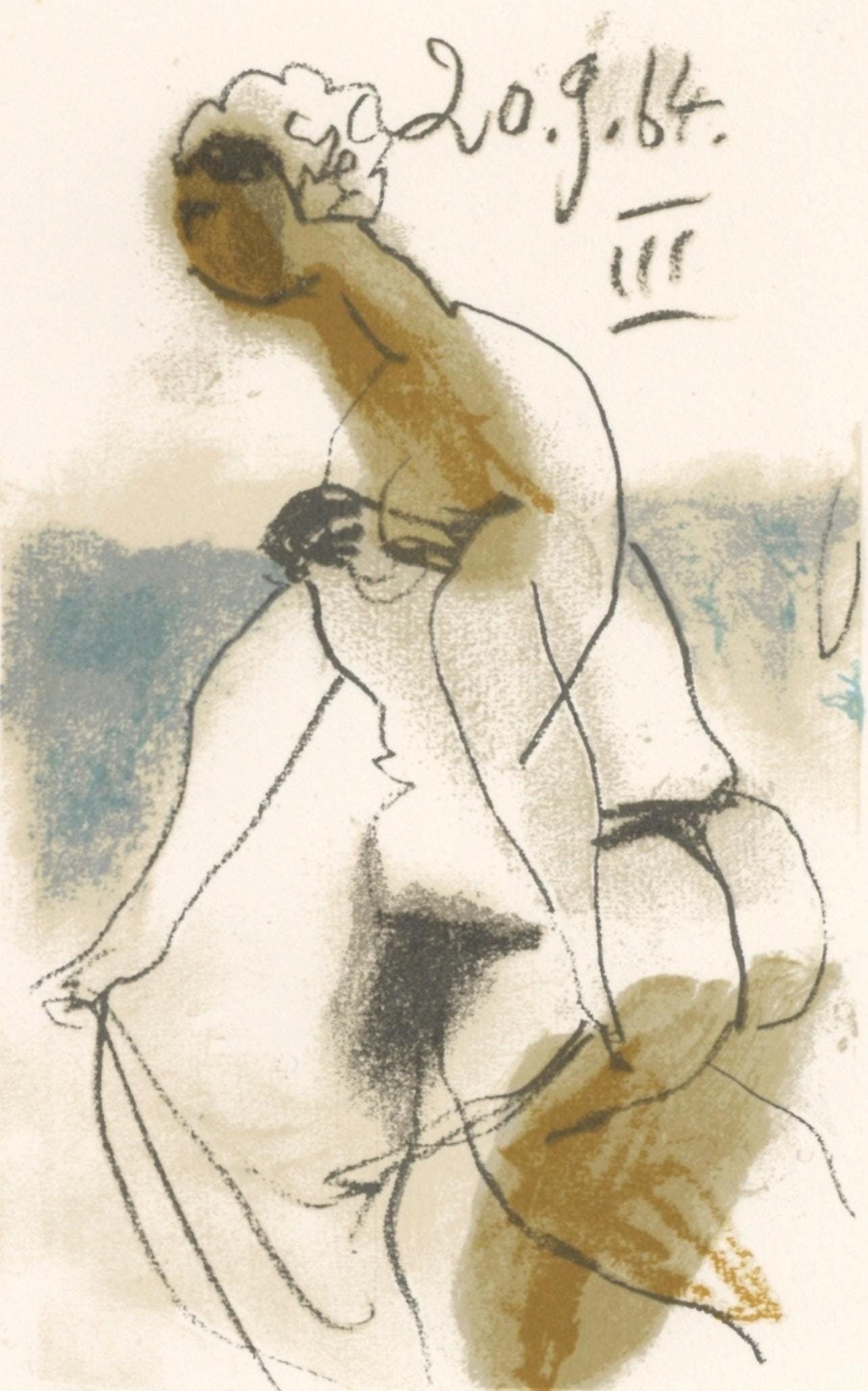 Pablo Picasso, 20.0.64. III (Cramer 148), Le Got du Bonheur, Mixed Media Lithograph: Pablo Picasso, 20.0.64. III (Cramer 148), Le Got du Bonheur, Mixed Media Lithograph Item Specifics: Paper size: 12.8 x 9.84 inches. Inscription: Unsigned and unnumbered, as issued. Catalogue raisonn r