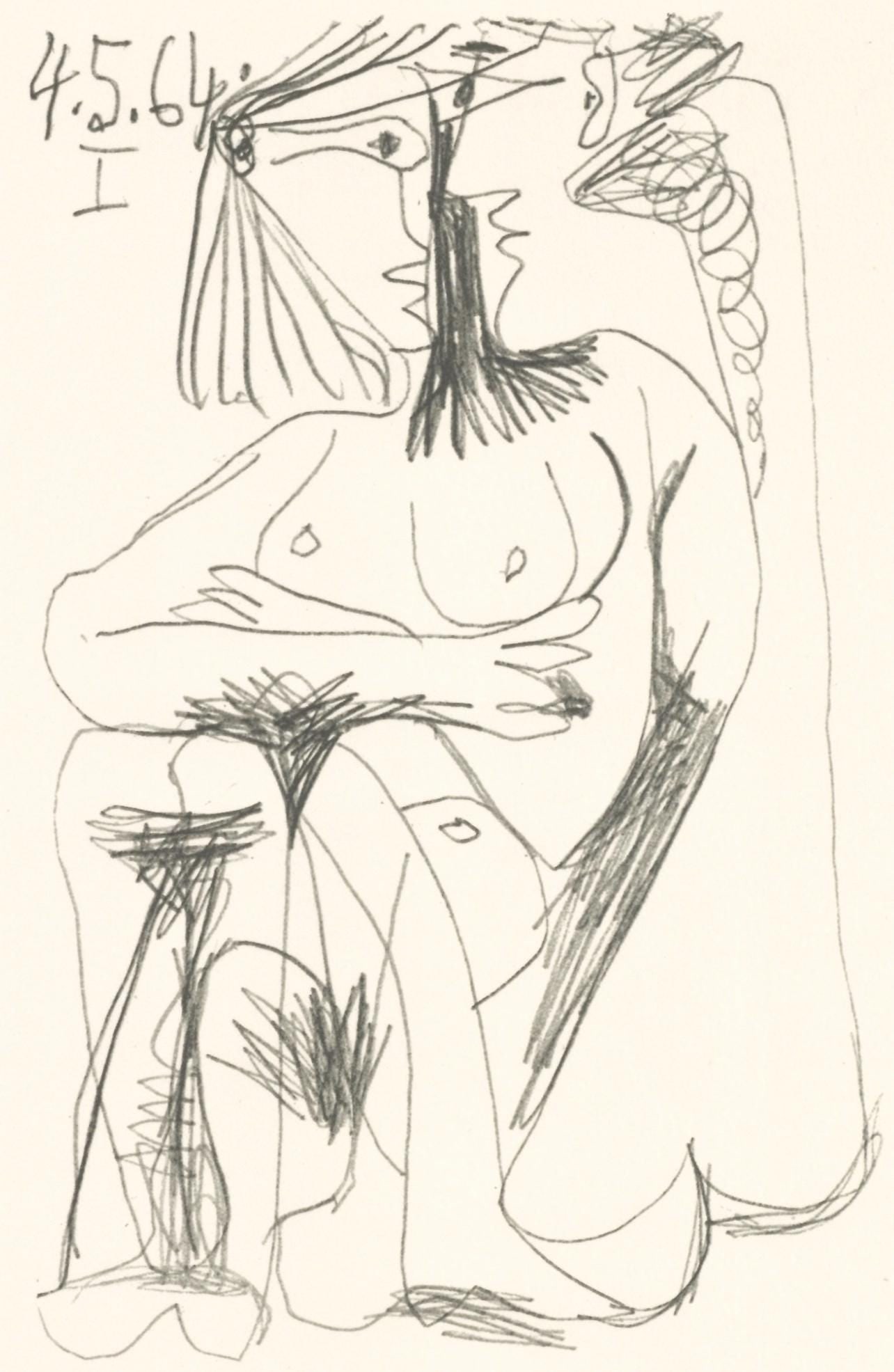 Pablo Picasso, Composition, Le Got du Bonheur (Cramer 148; Bloch 2013), Mixed Media Lithograph: Pablo Picasso, Composition, Le Got du Bonheur (Cramer 148; Bloch 2013), Mixed Media Lithograph Item Specifics: Paper size: 12.8 x 9.84 inches. Inscription: Unsigned and unnumbered, as issued. Catalogu