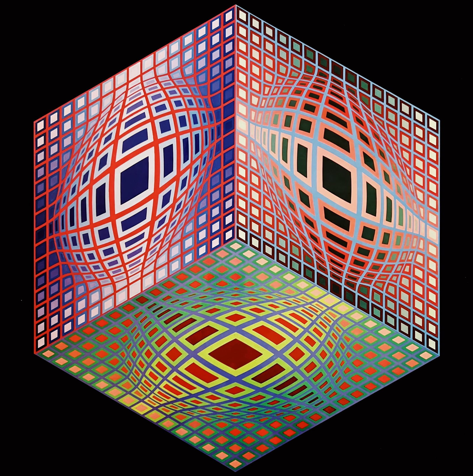Heliogravure Original Edition Progressions I Test 1972 by Victor Vasarely (1 of 5)