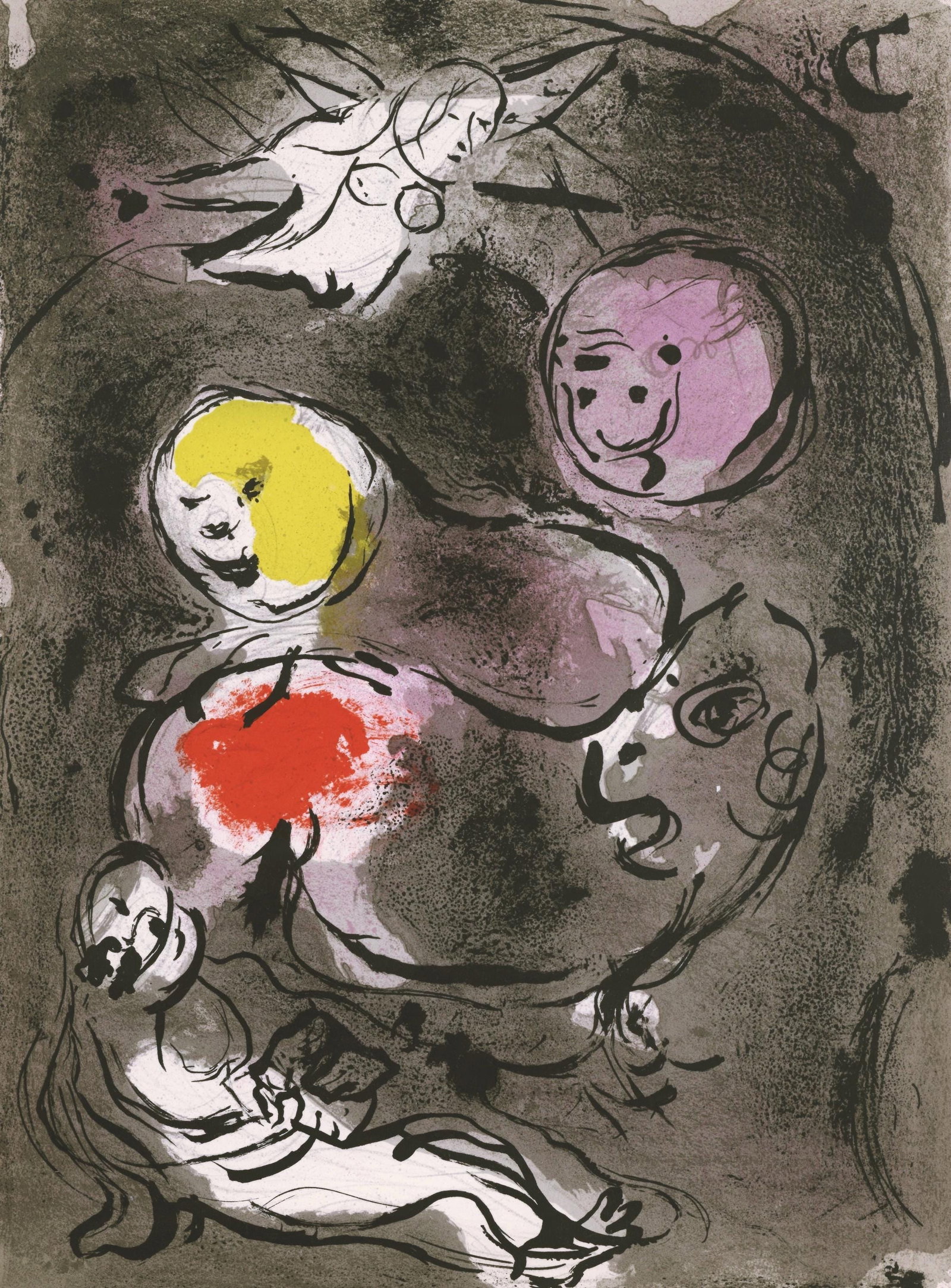 Marc Chagall, The Prophet Daniel with the Lions, from Drawings for the Bible, Verve, Lithograph,: Marc Chagall, The Prophet Daniel with the Lions, from Drawings for the Bible, Verve, Lithograph, Item Specifics: This exquisite lithograph by Marc Chagall (18871985), titled Le Prophete Daniel avec le