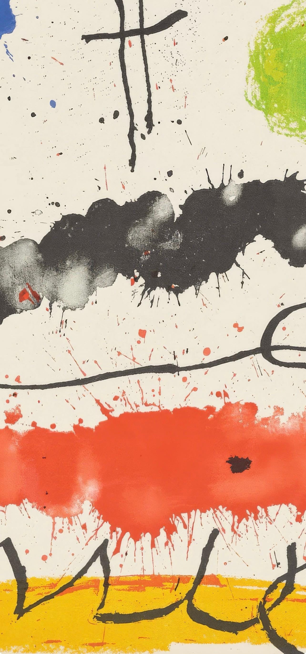 Recent Unpublished Work by Joan Miro Lithograph 1964 - 2