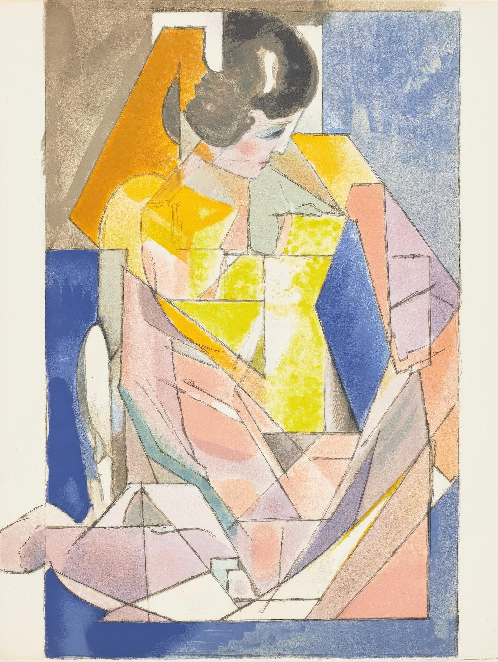 Jacques Villon, Portrait of a Young Girl, from Memories and Portraits of Artists, Lithograph, 1972: Jacques Villon, Portrait of a Young Girl, from Memories and Portraits of Artists, Lithograph, 1972 Item Specifics: This exquisite lithograph by Jacques Villon (18751963), titled Portrait d'une jeune f