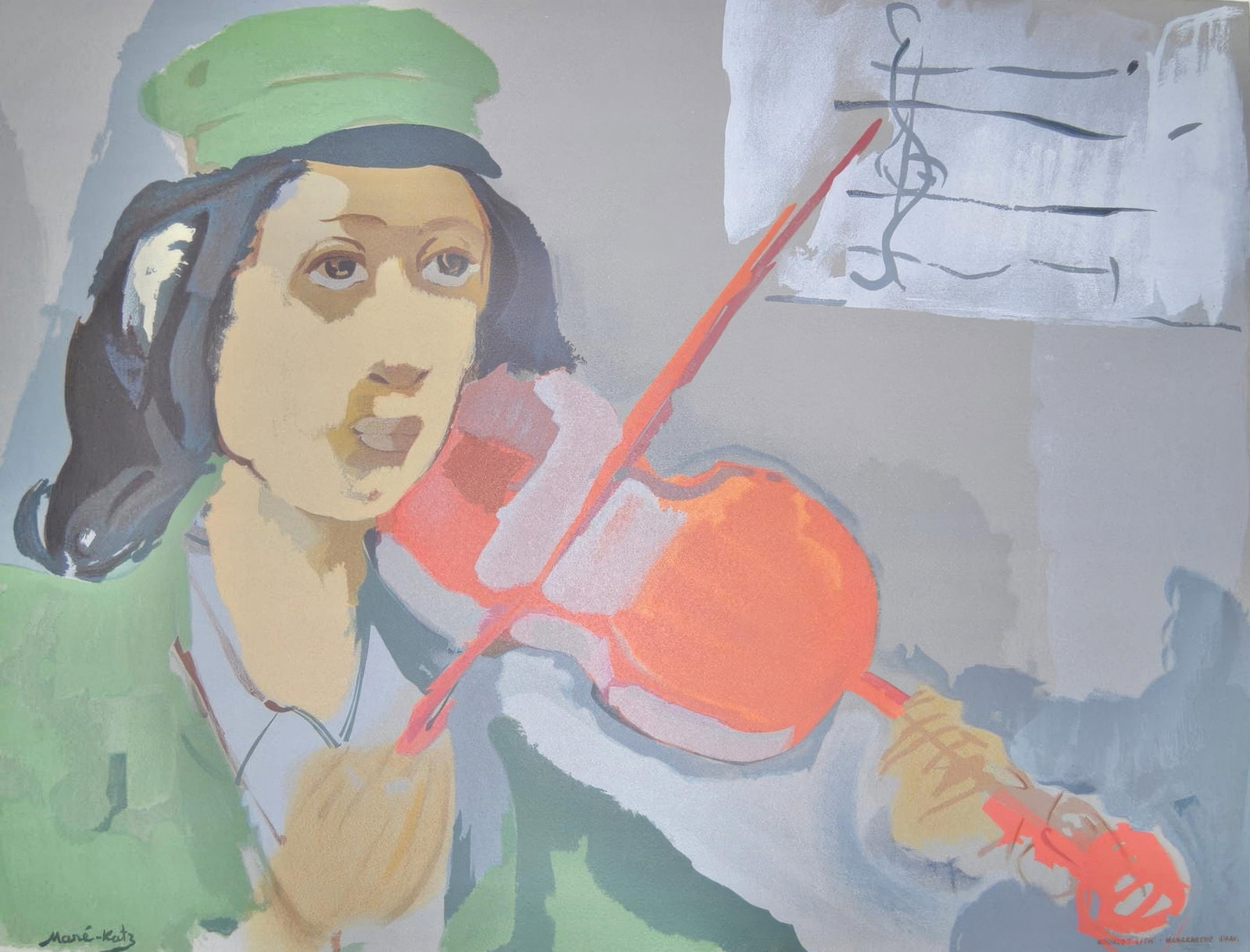 Emmanuel Mane Katz Young Stempeniou from Twelve Lithographs 1966 (1 of 6)