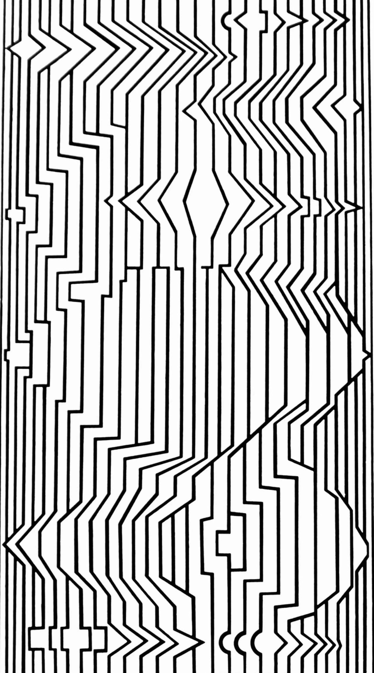 Victor Vasarely, Composition, Ondulatoires, Hliogravure: Victor Vasarely, Composition, Ondulatoires, Hliogravure Item Specifics: Paper Size: 11.61 x 9.25 inches. Excellent condition. Notes: From the folio, Ondulatoires, 1973. Published and printed by dition