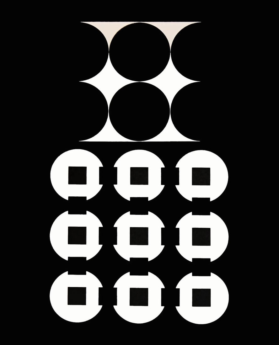 Victor Vasarely, Composition, Corpusculaires, Hliogravure: Victor Vasarely, Composition, Corpusculaires, Hliogravure Item Specifics: Paper Size: 11.61 x 9.25 inches. Excellent condition. Notes: From the folio, Corpusculaires, 1973. Published and printed by di