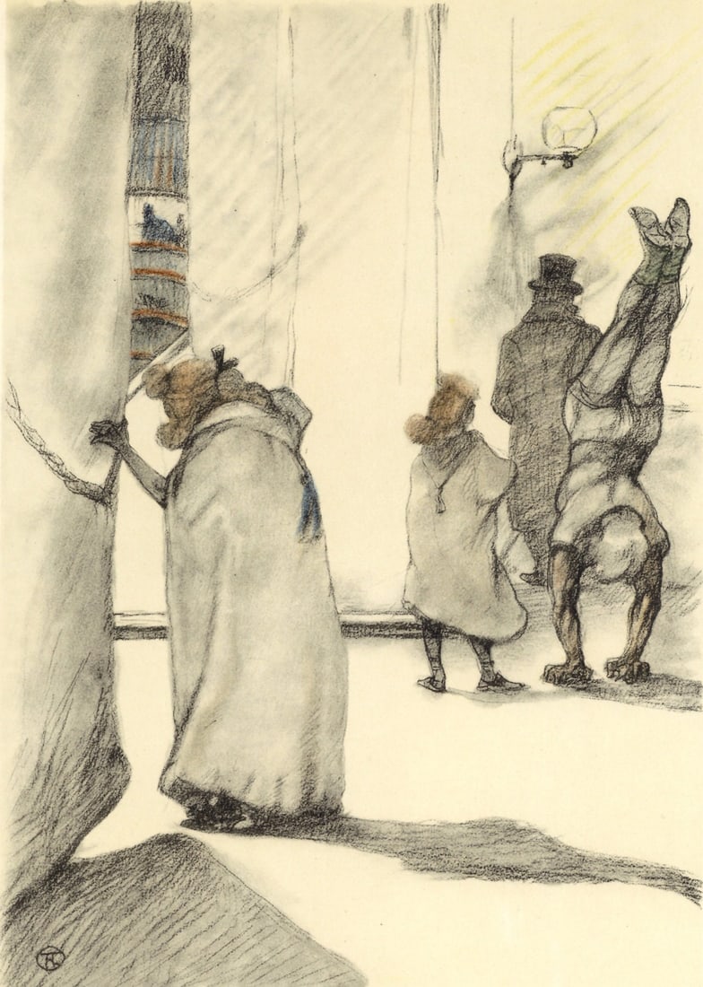 Henri de Toulouse-Lautrec, Dans les coulisses, The Circus by Toulouse-Lautrec, Lithograph: Henri de Toulouse-Lautrec, Dans les coulisses, The Circus by Toulouse-Lautrec, Lithograph Item Specifics: Paper Size: 12.125 x 9.25 inches. Excellent condition. Notes: From the album, The Circus by To