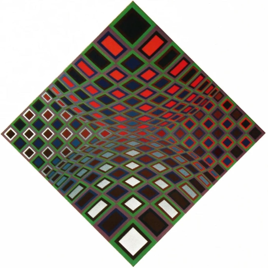 Hliogravure of Vega by Victor Vasarely: Hliogravure of Vega by Victor Vasarely Item Specifics: Paper Size: 10.63 x 10.63 inches. Excellent condition. Notes: From the folio, Vega, 1976. Published and printed by ditions du Griffon, Neuchtel, 
